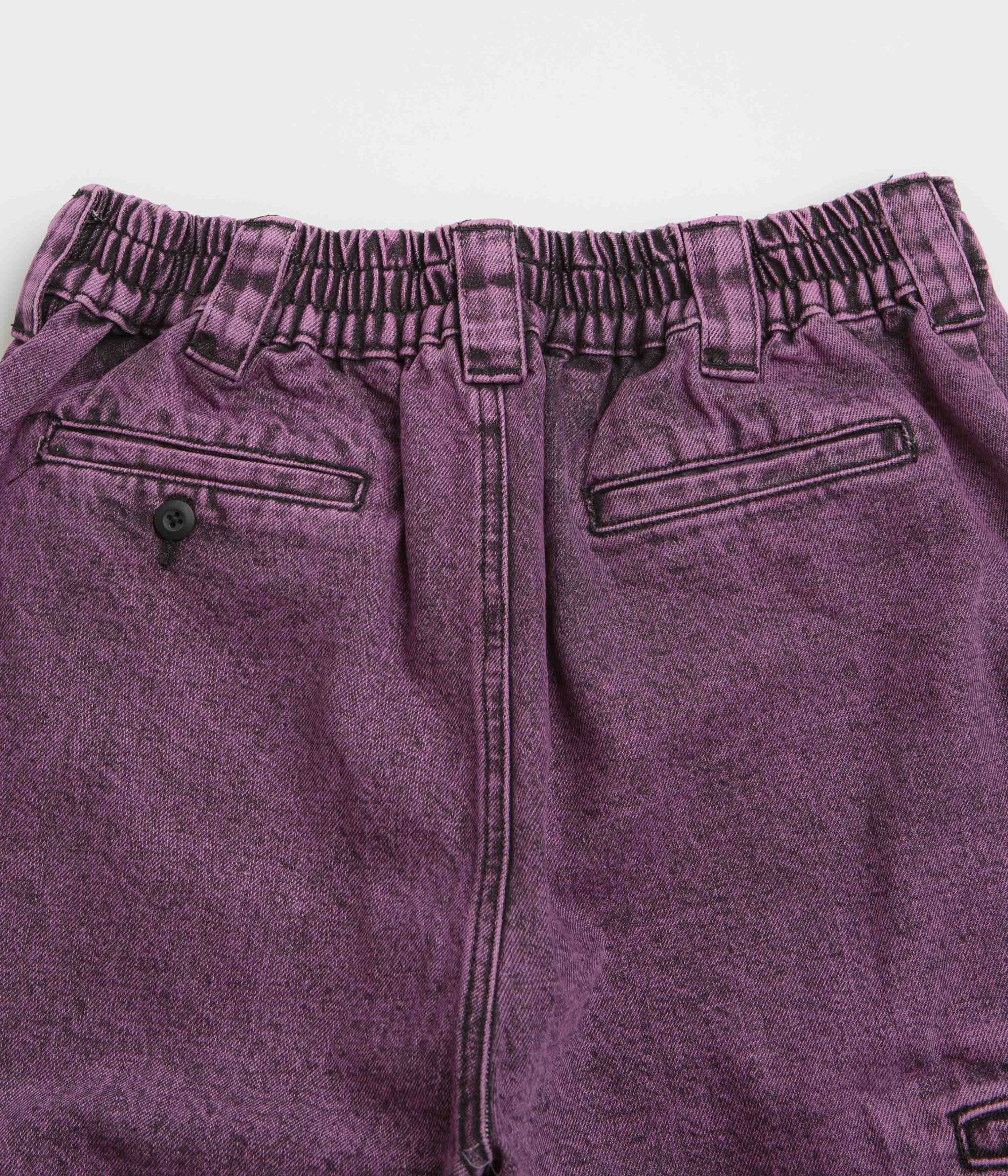 Poetic Collective Painter Pants - Purple Acid Wash Denim - Image 6