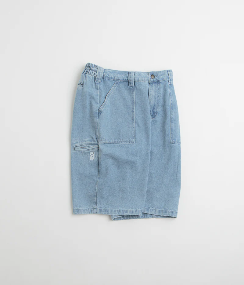 Poetic Collective Painter Shorts - Light Denim - Image 2