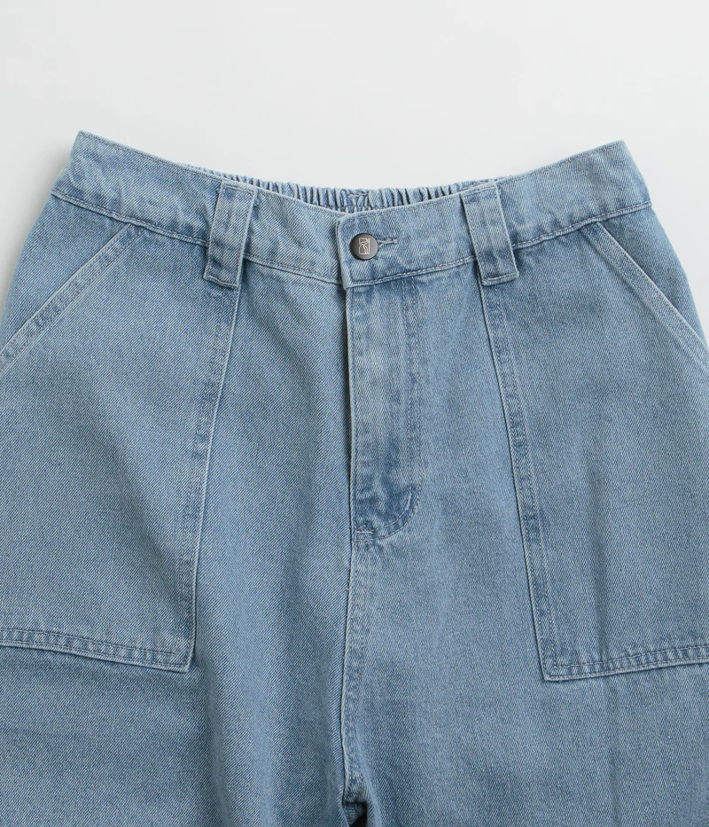 Poetic Collective Painter Shorts - Light Denim - Image 4
