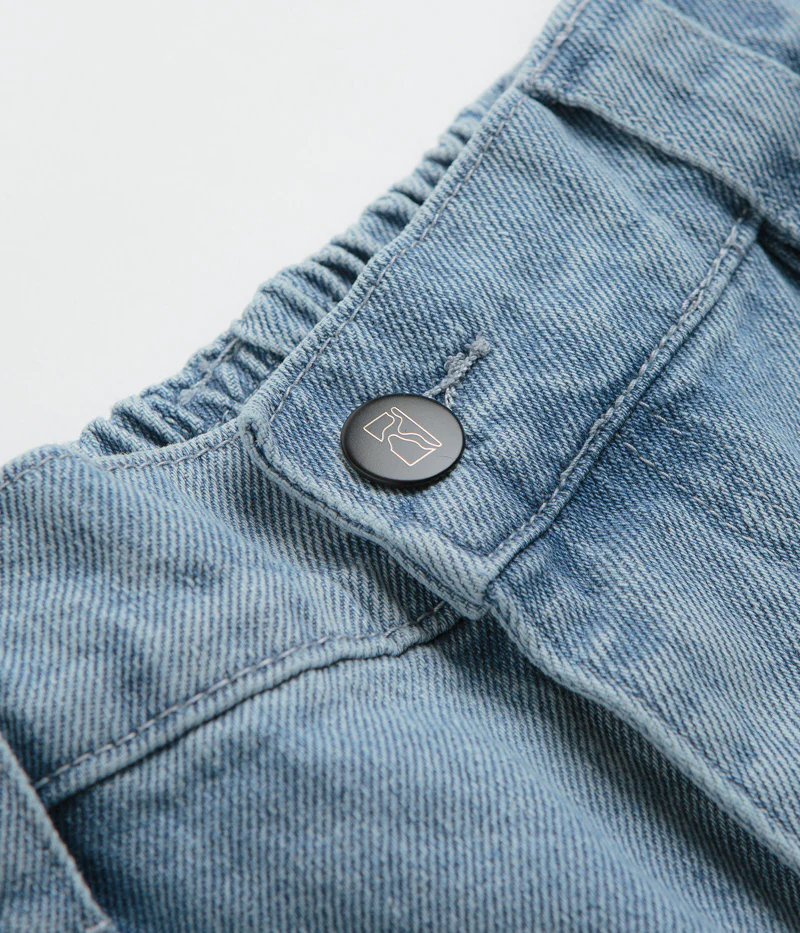 Poetic Collective Painter Shorts - Light Denim - Image 7