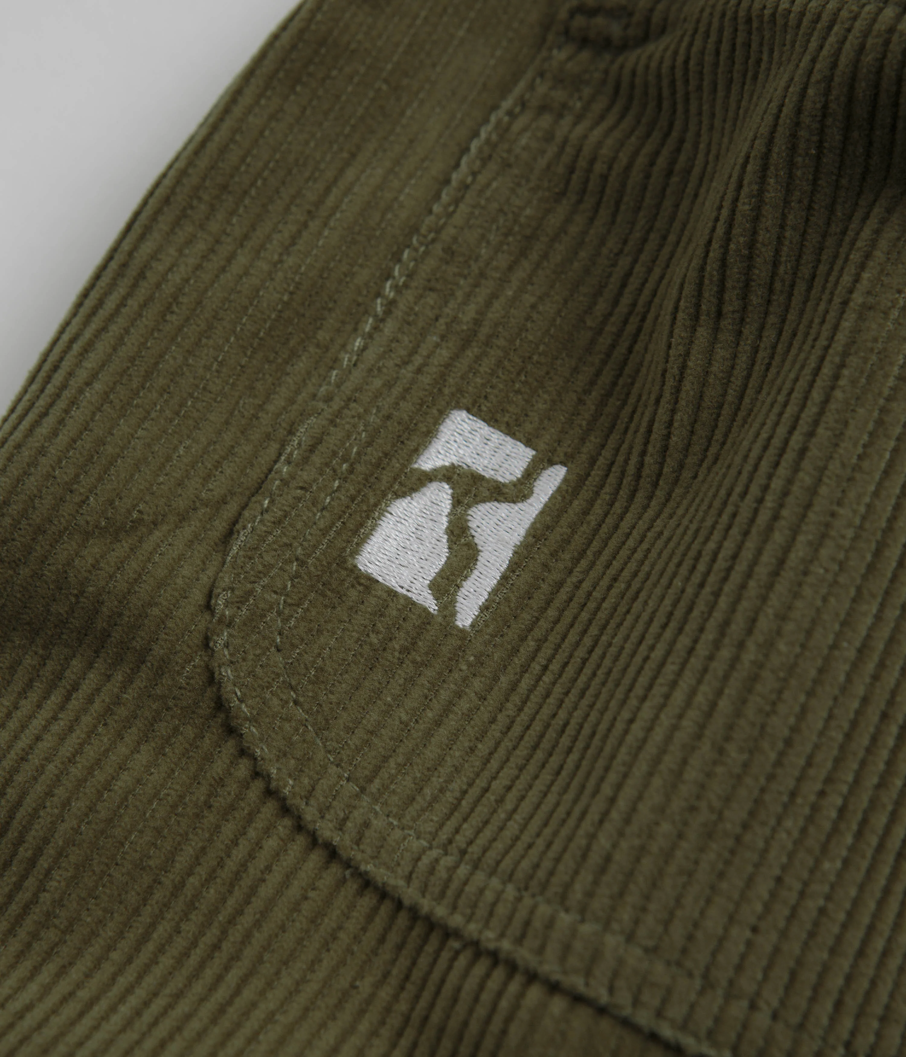 Poetic Collective Poet Corduroy Cargo Pants - Olive Green - Image 8