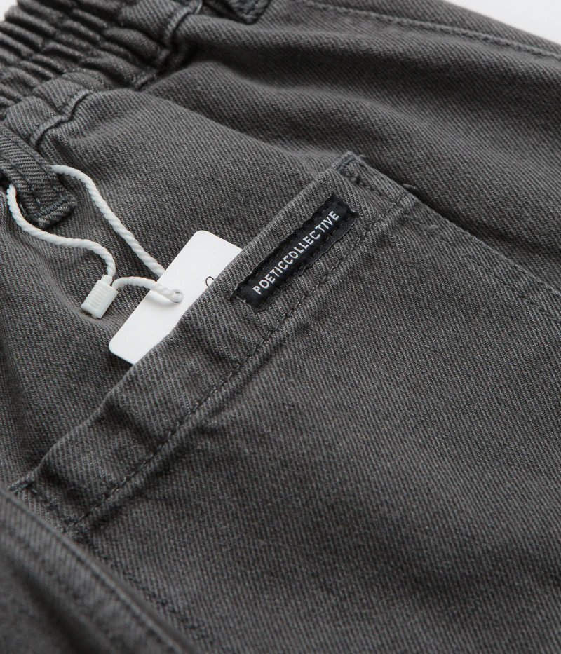 Poetic Collective Poet Denim Pants - Grey Wash - Image 8