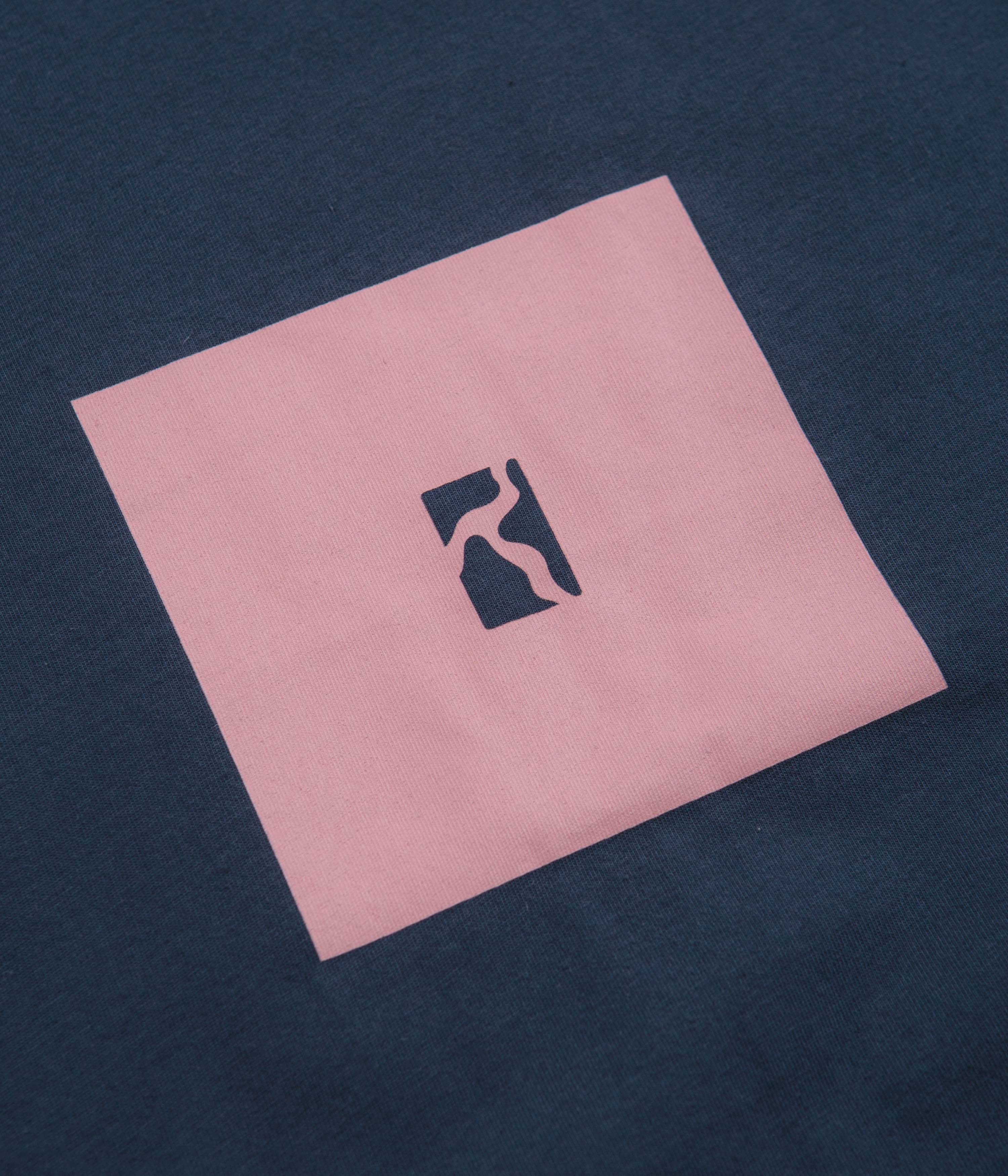 Poetic Collective Premium Box T-Shirt - Navy / Pink - Image 3