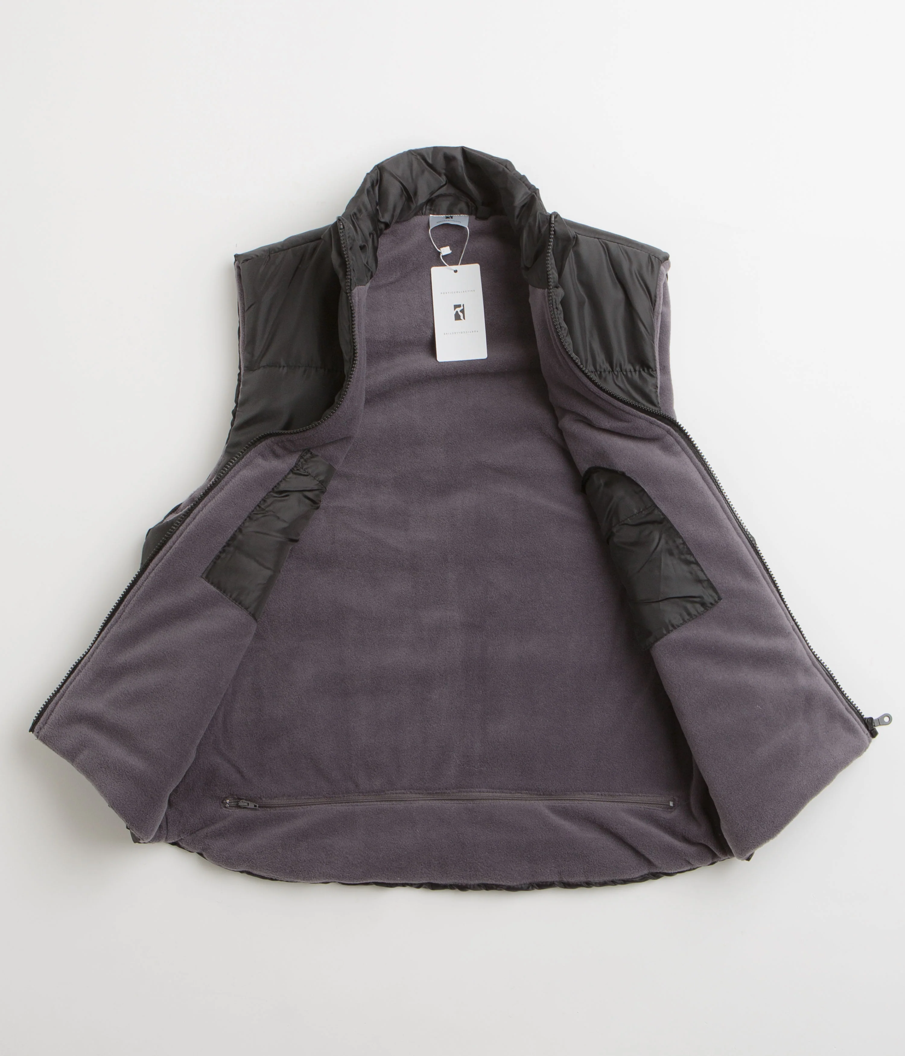 Poetic Collective Puffer Vest - Black - Image 4