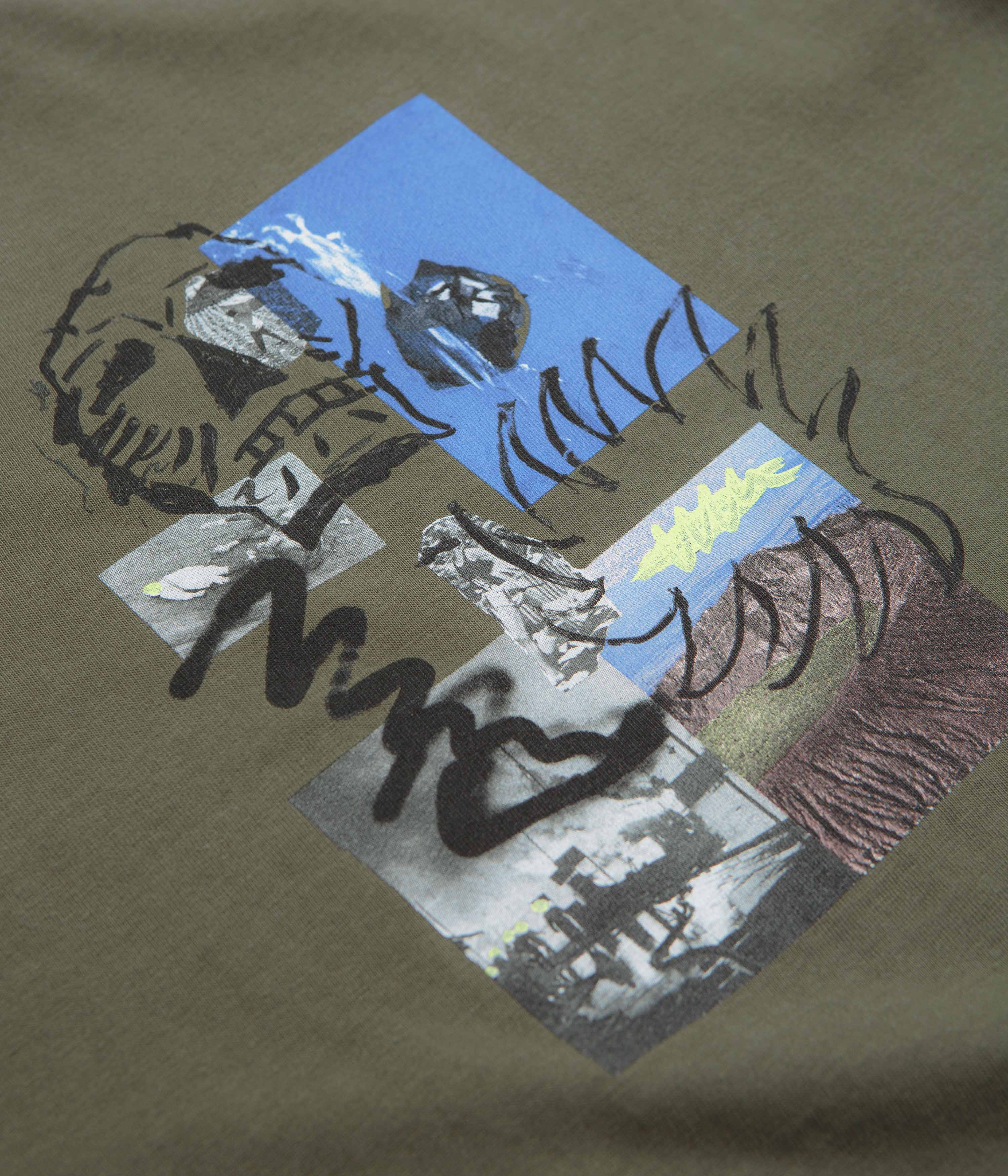 Poetic Collective Skull T-Shirt - Khaki - Image 4