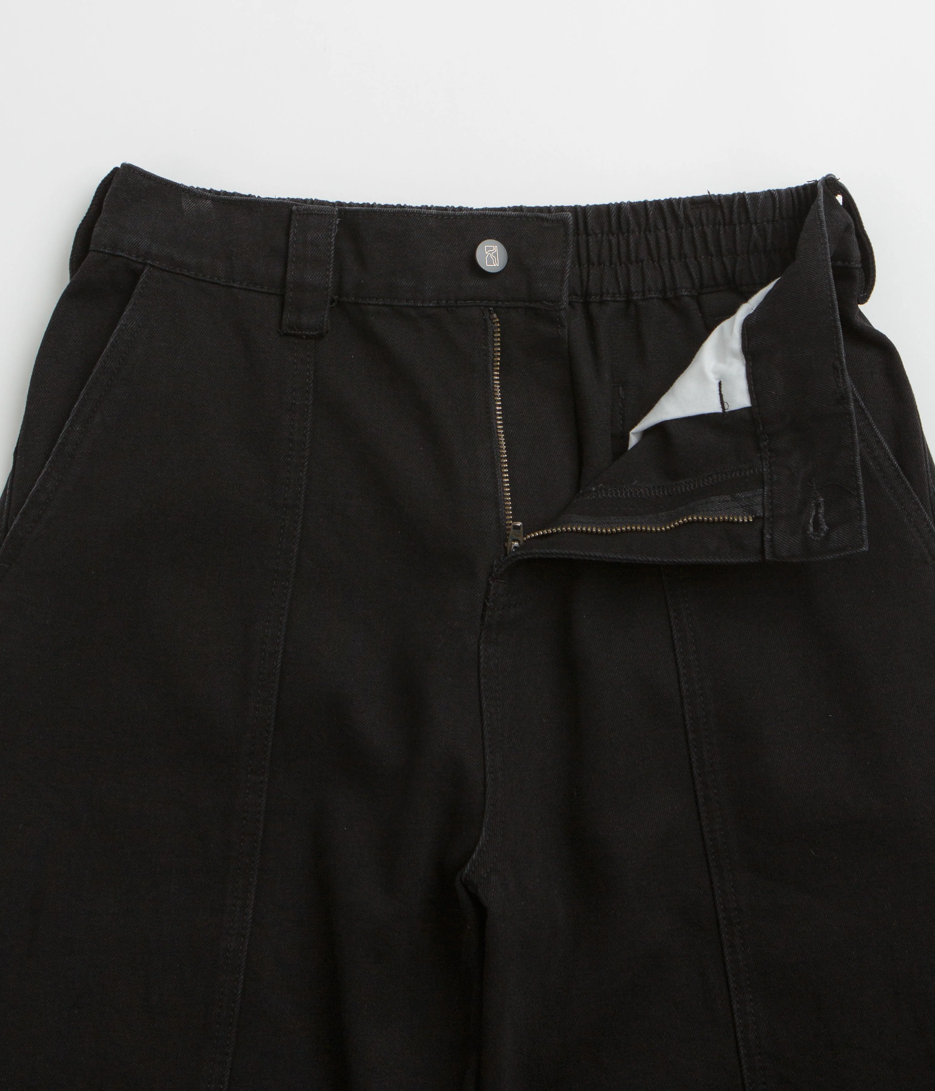 Poetic Collective Split Pants - Black Denim Wash - Image 5