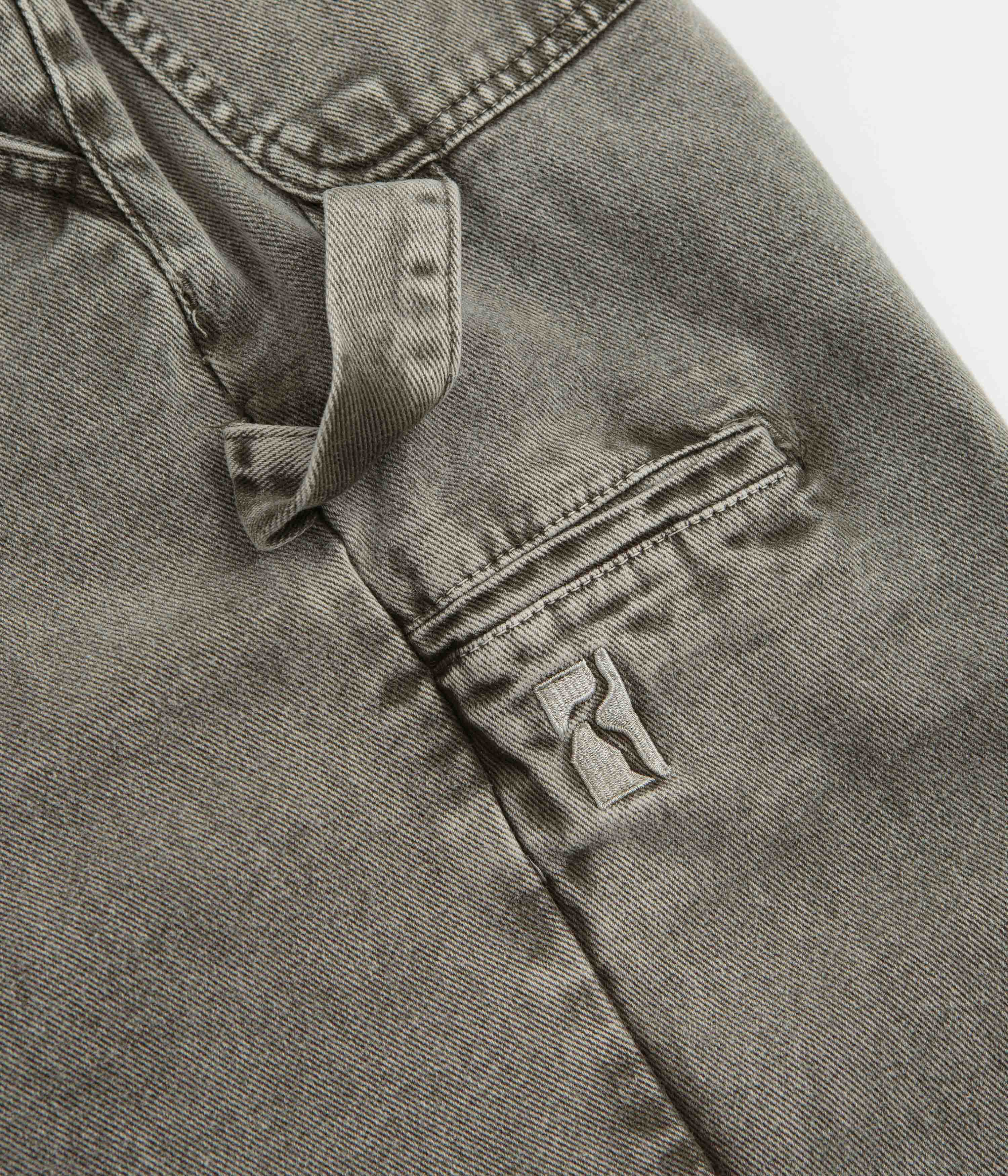 Poetic Collective Split Pants - Grey Denim Wash - Image 7