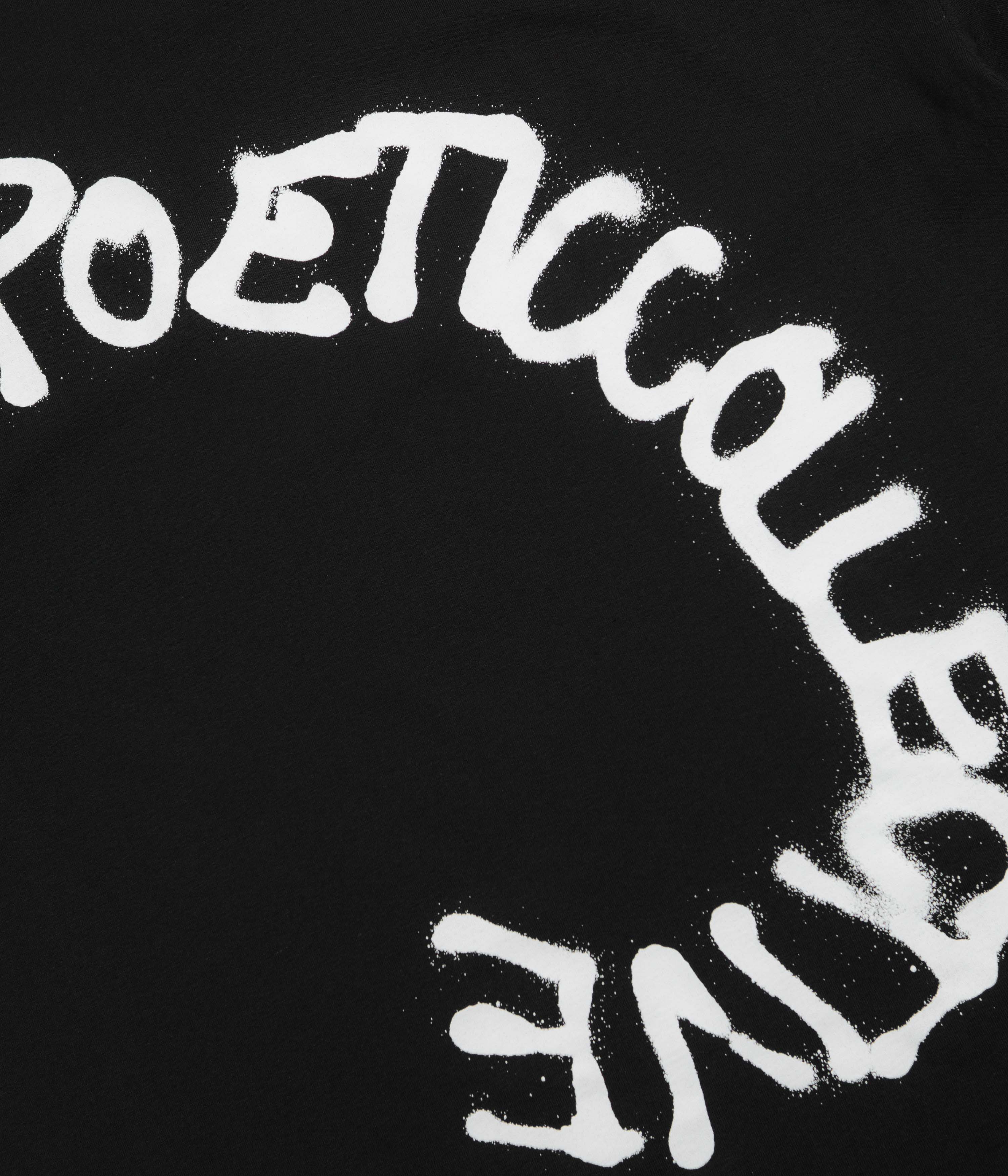 Poetic Collective Spray T-Shirt - Black - Image 4