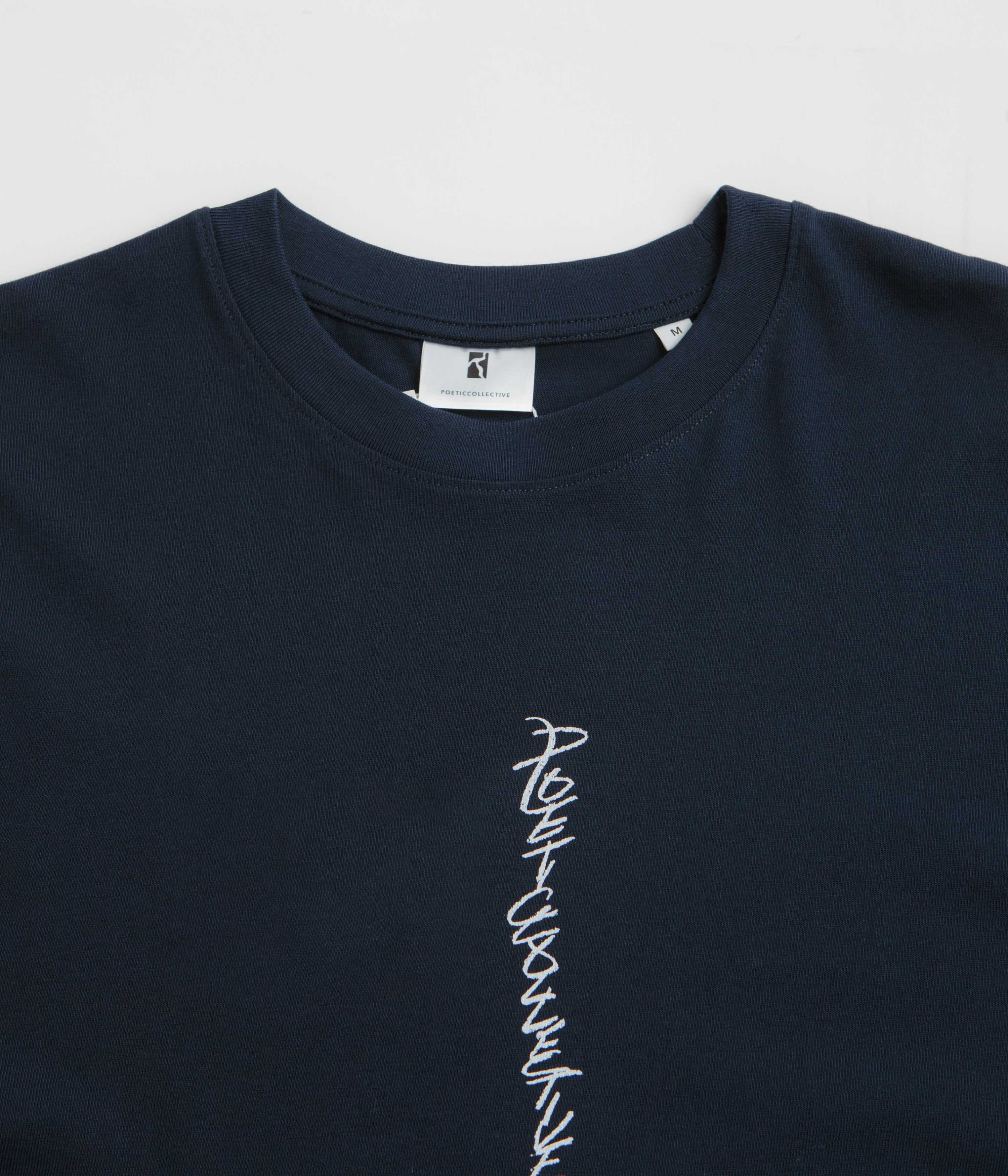 Poetic Collective Tribal T-Shirt - Navy - Image 4