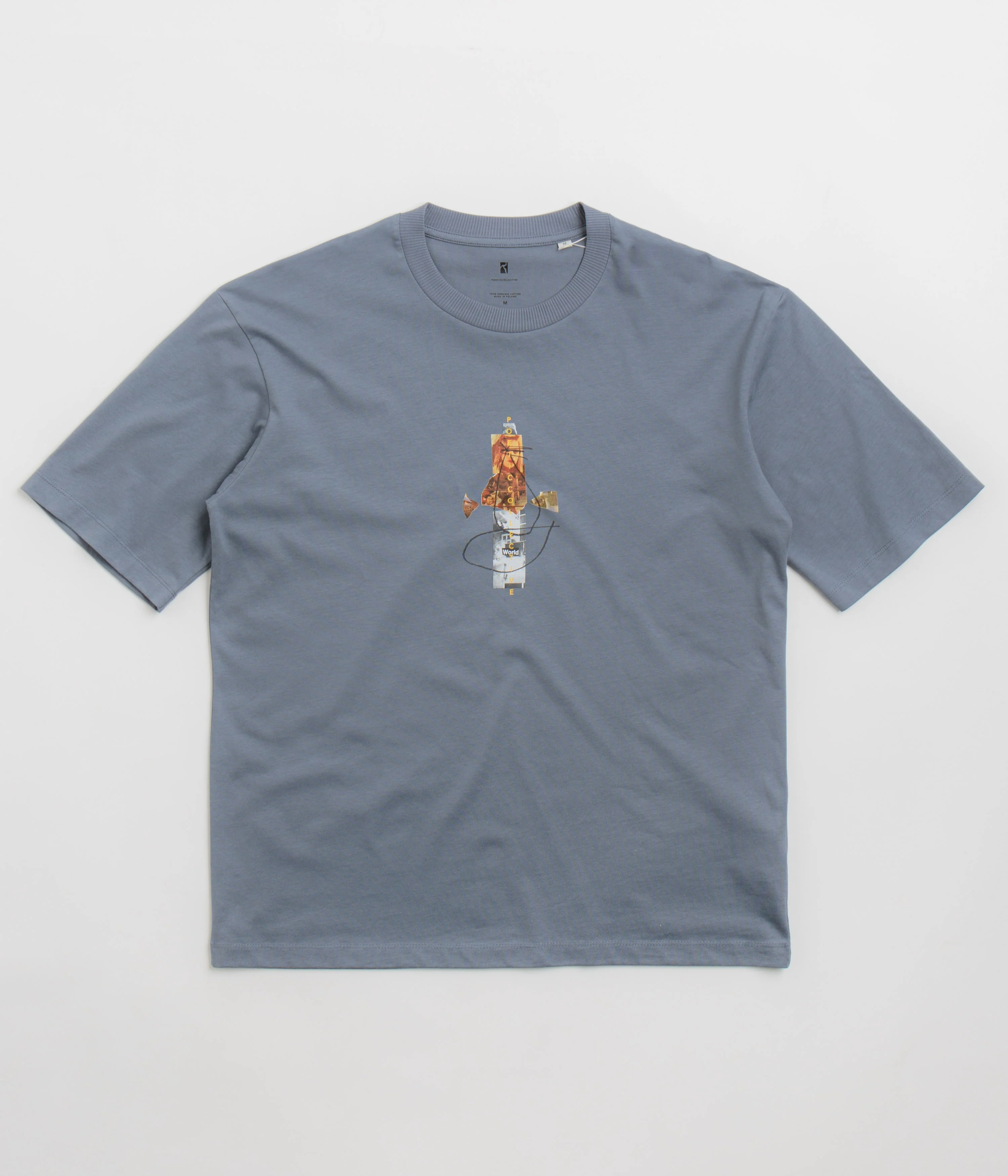Poetic Collective World T-Shirt - Mineral Grey
