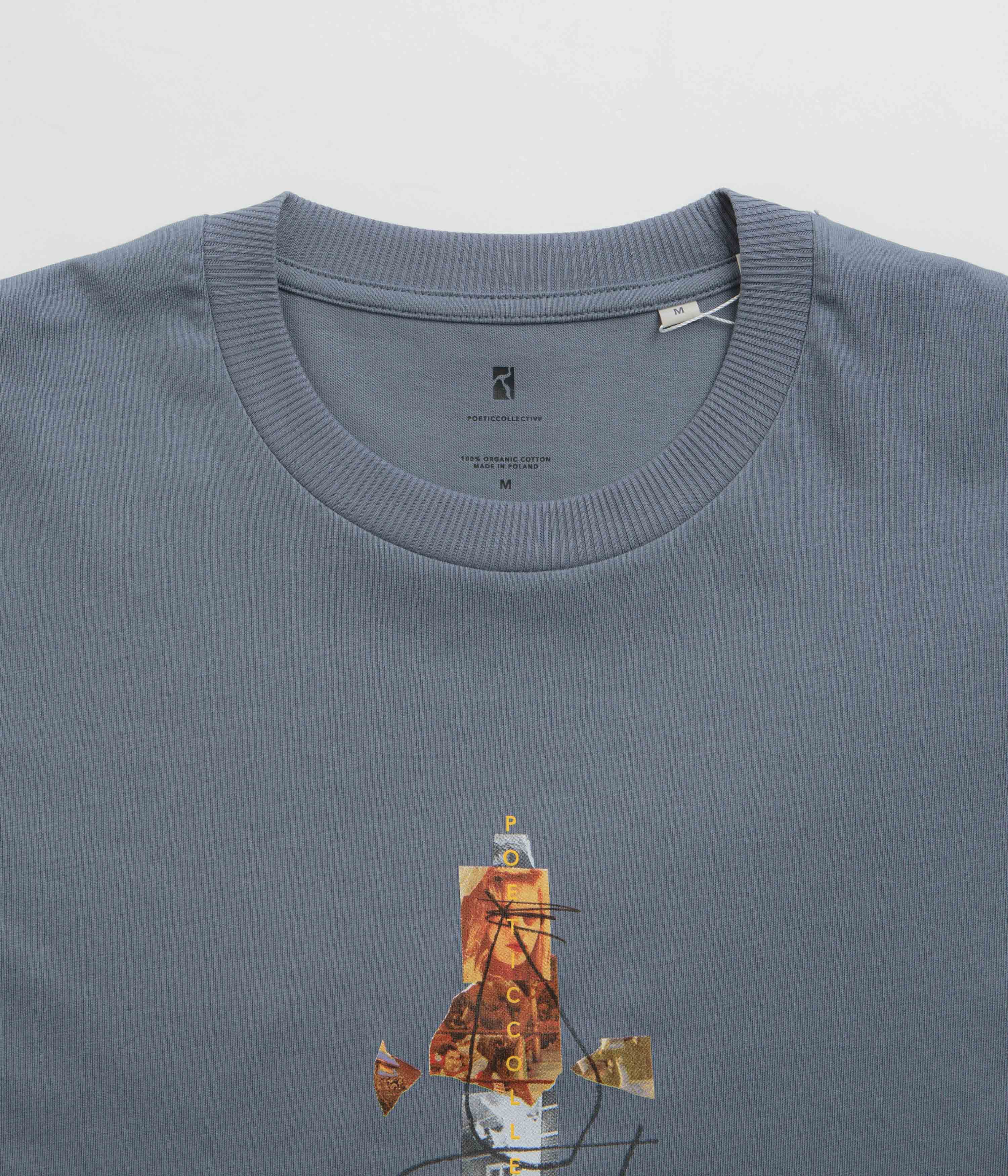 Poetic Collective World T-Shirt - Mineral Grey - Image 3