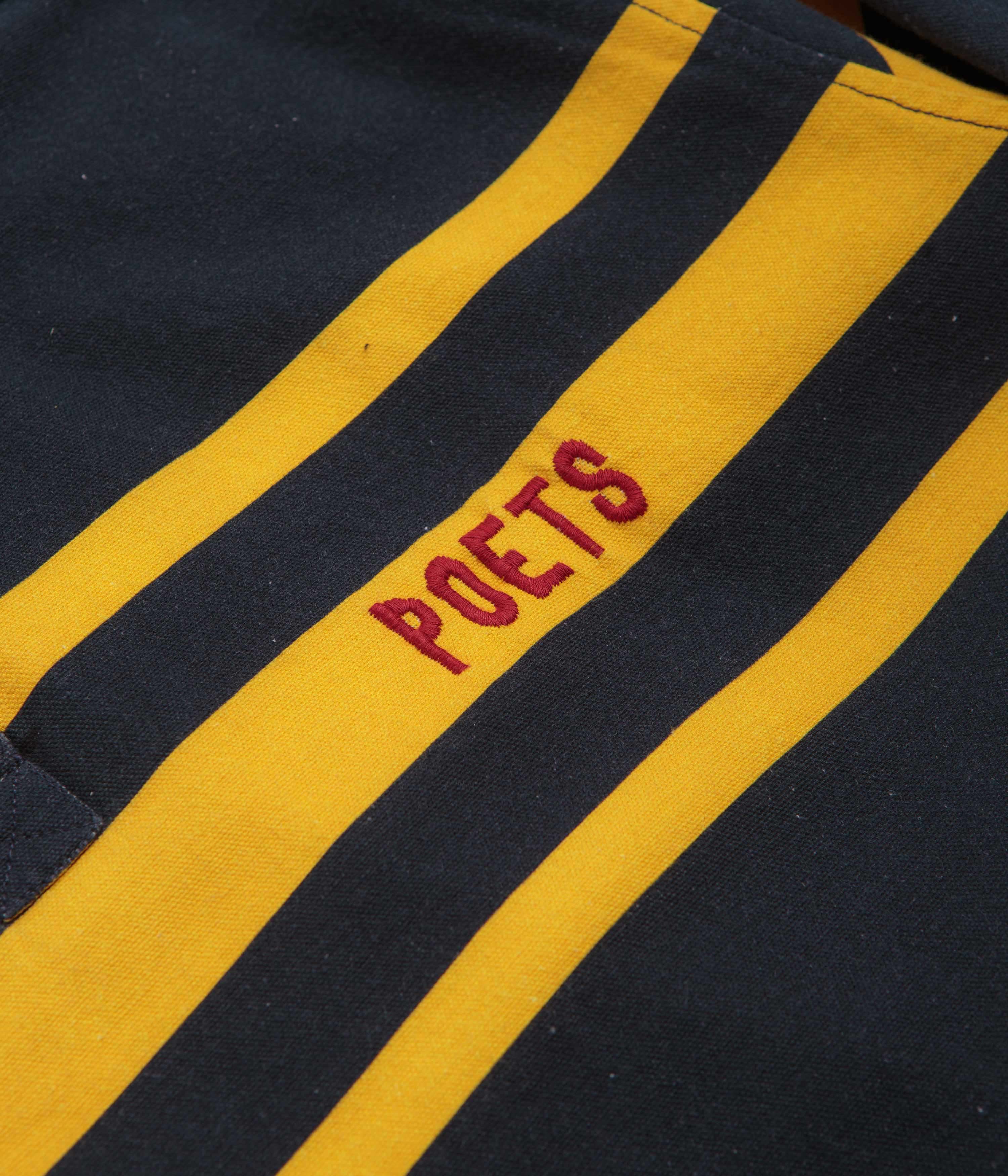 Poets Poets Rugby Shirt - Navy / Yellow - Image 3