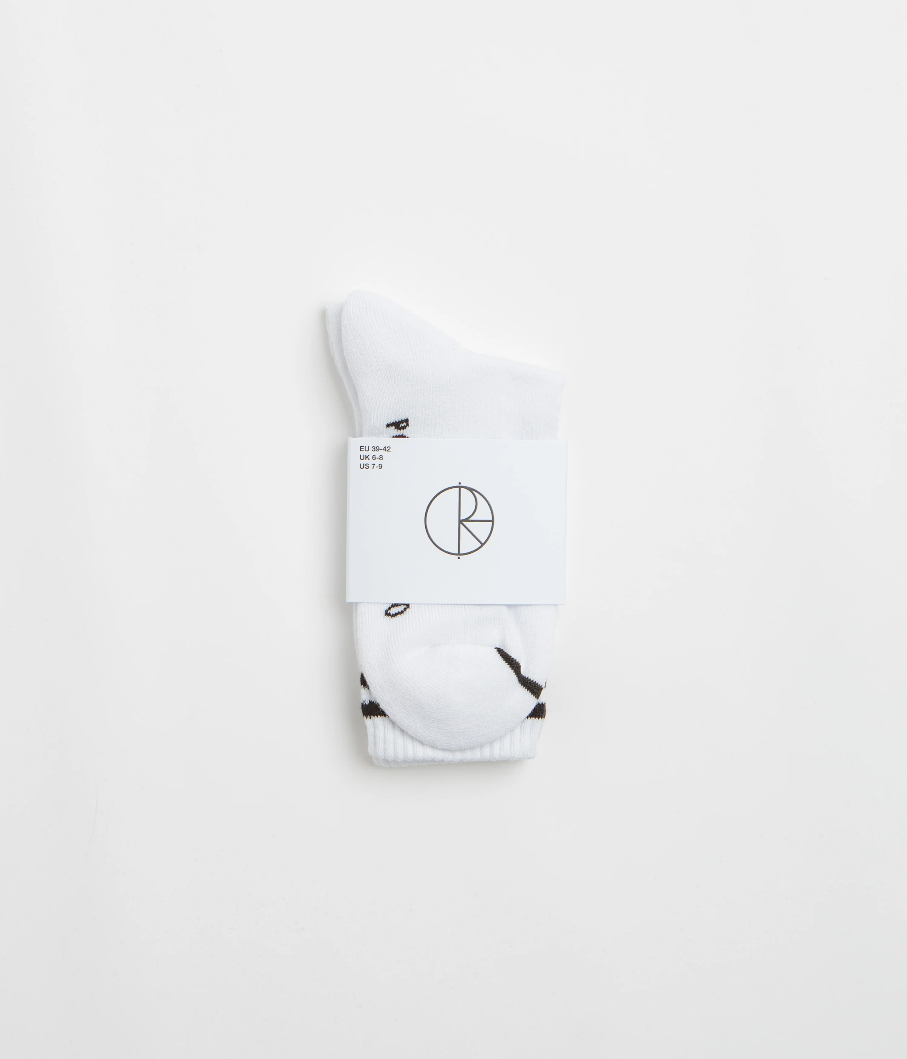Polar 2 Stripe Socks - White / Black - Image 3