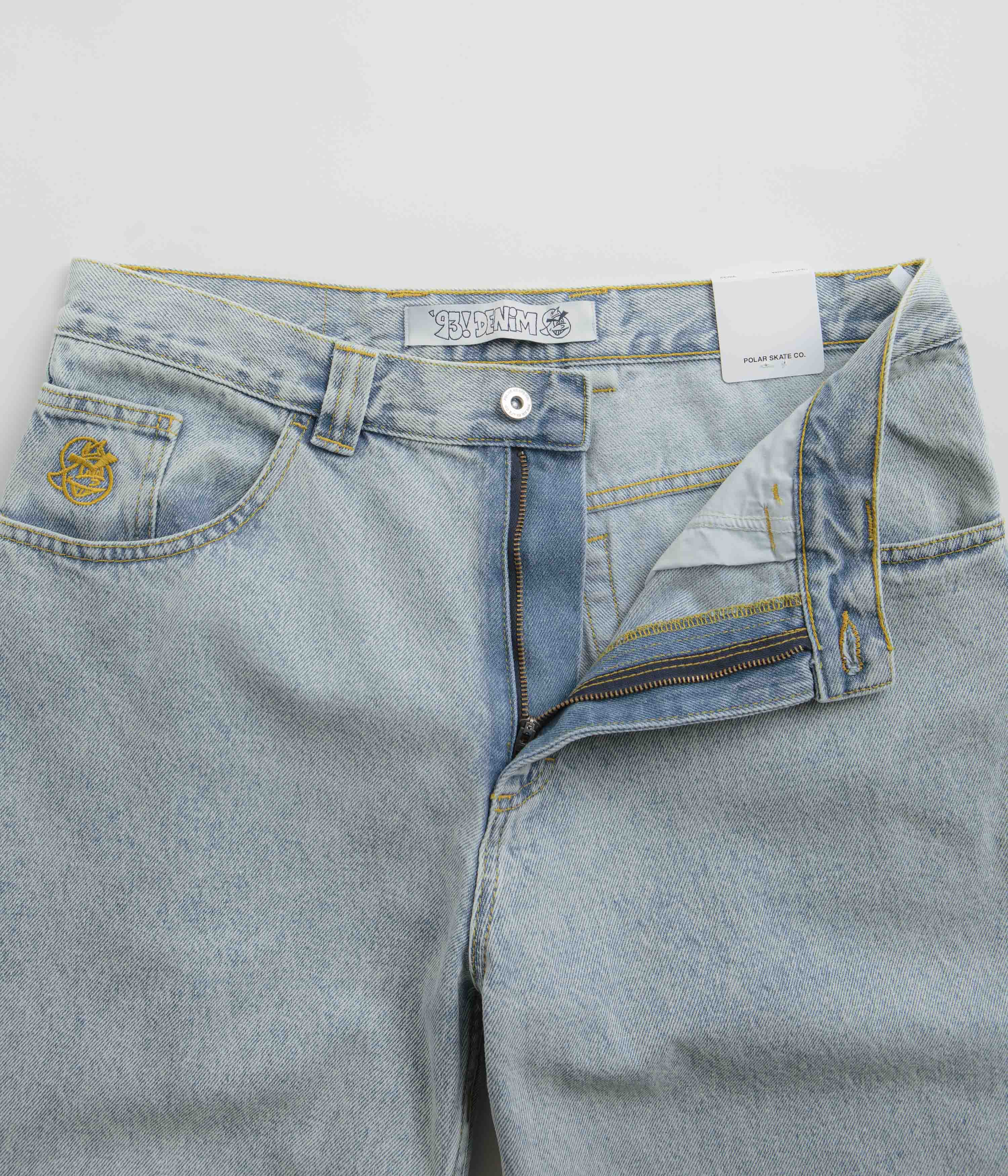Polar 93 Denim Jeans - Light Blue / Yellow / Yellow - Image 5