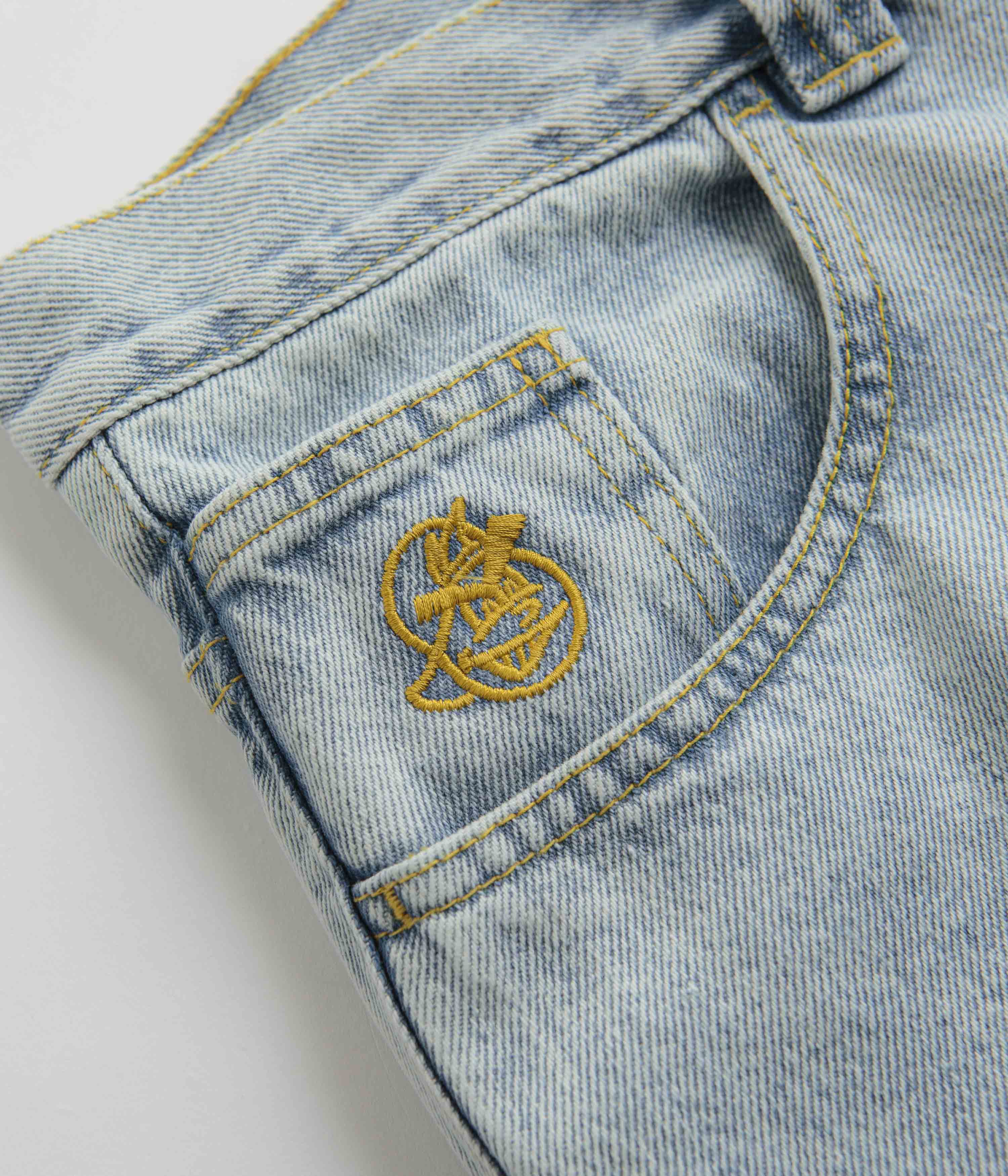 Polar 93 Denim Jeans - Light Blue / Yellow / Yellow - Image 7