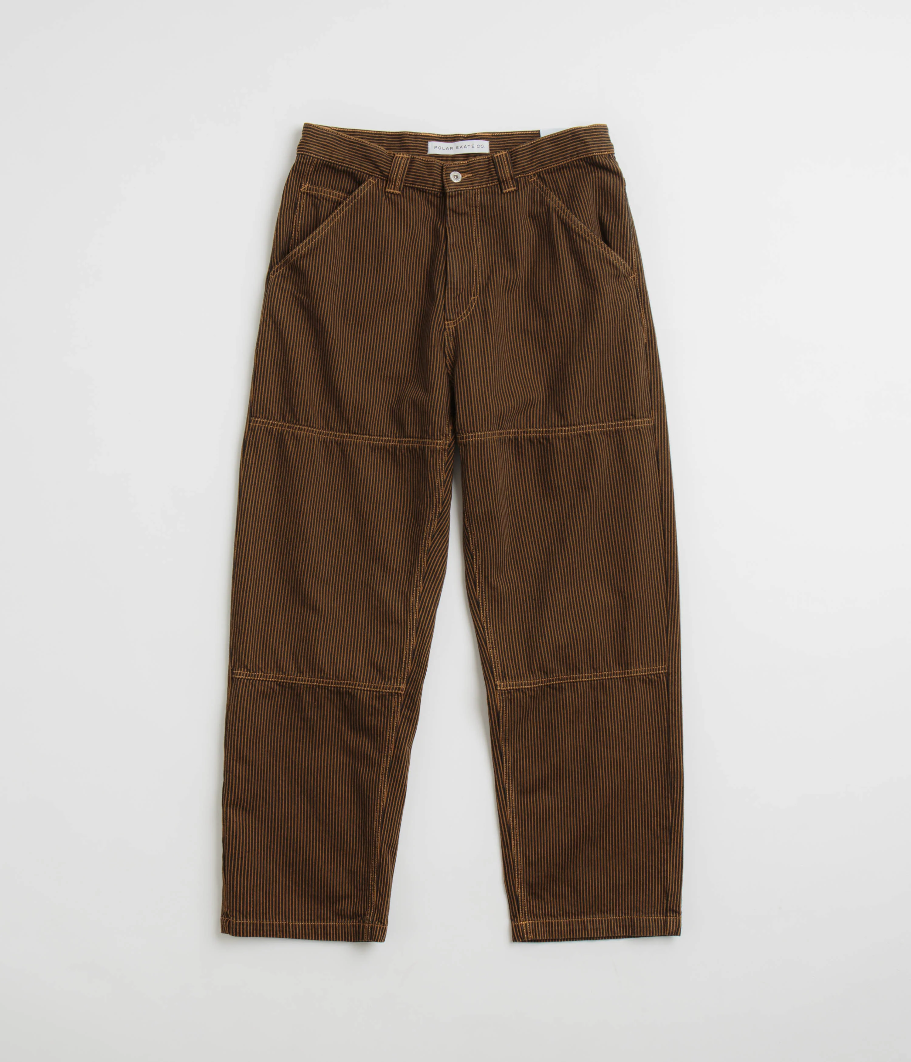 Polar 93 Hickory Stripe Work Pants - Rust