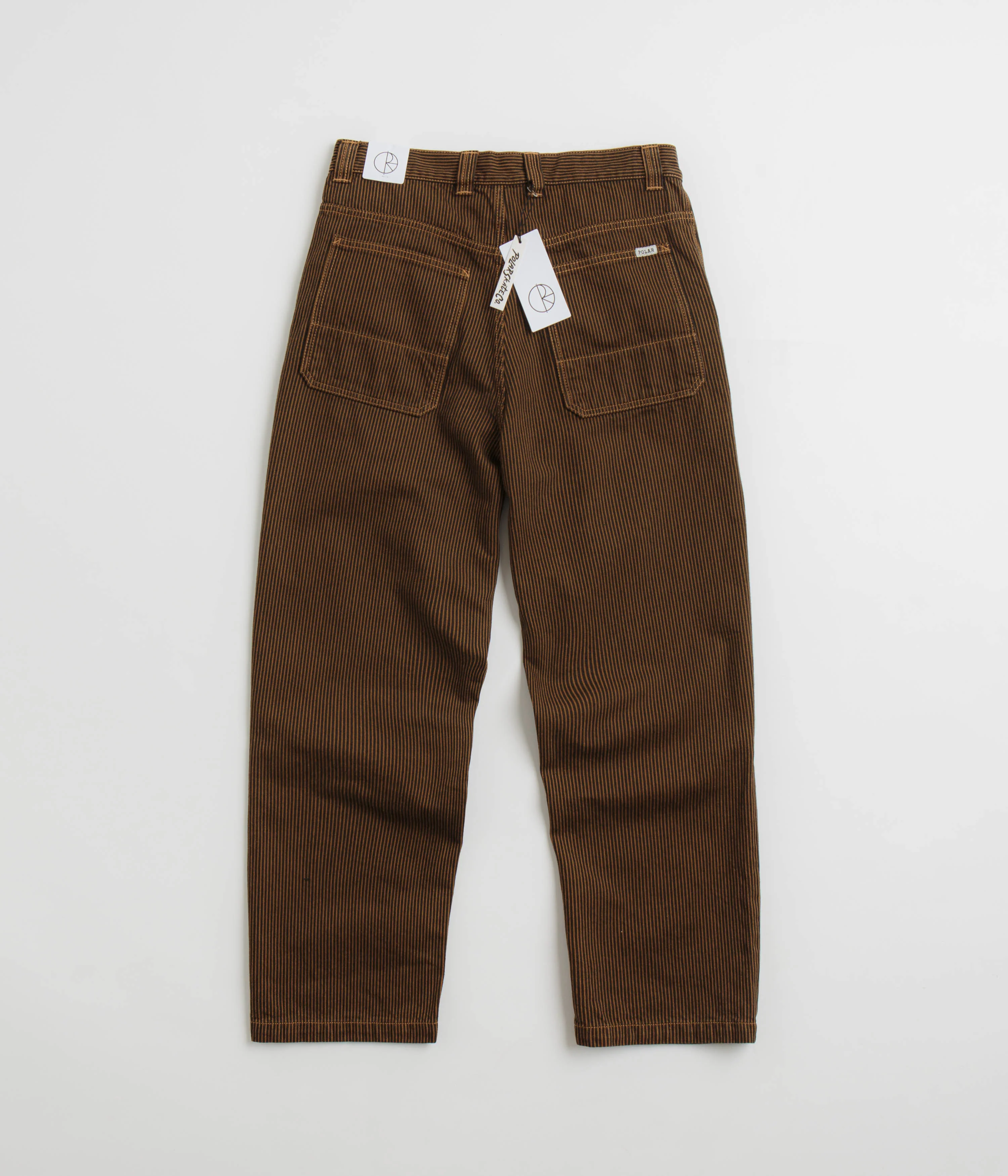 Polar 93 Hickory Stripe Work Pants - Rust - Image 3