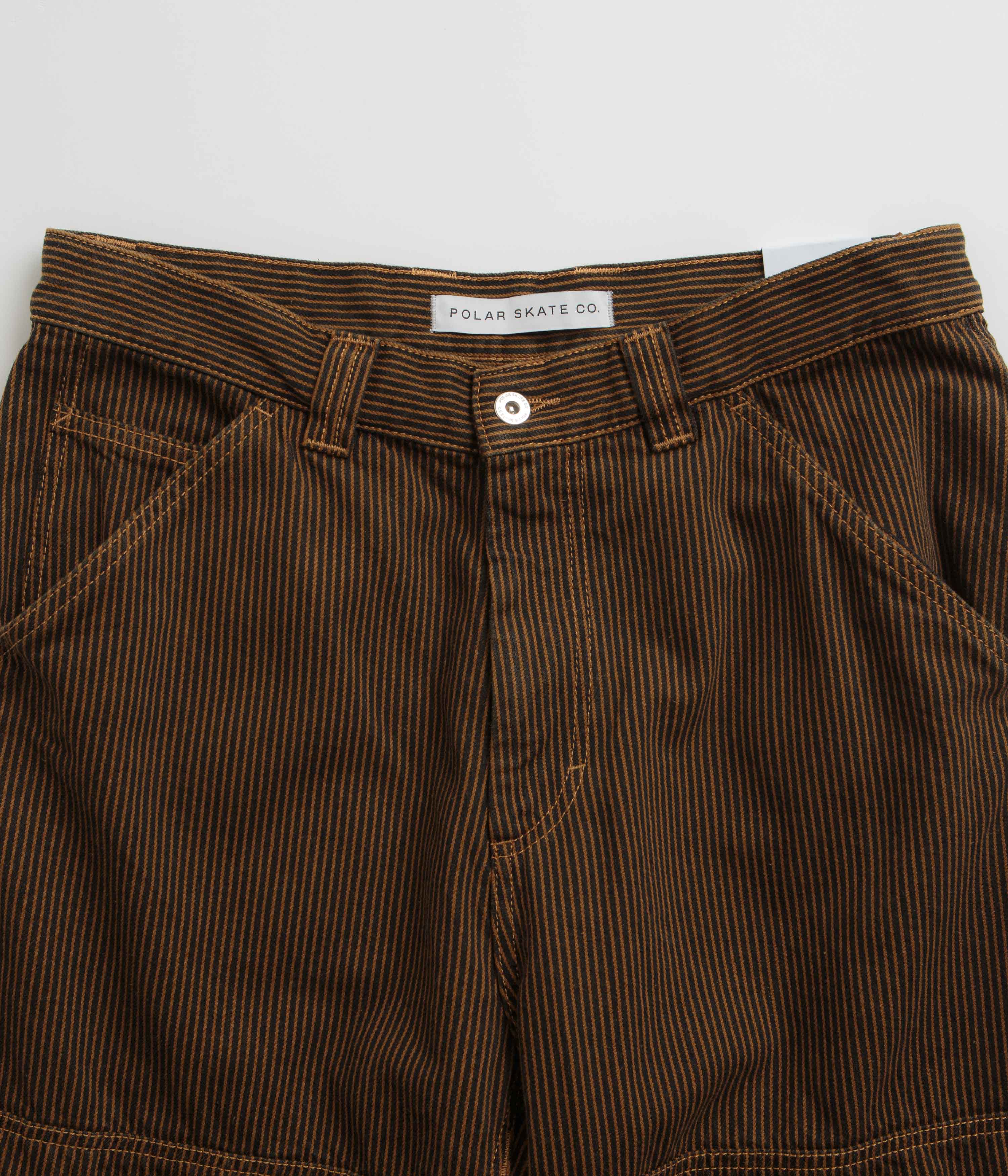 Polar 93 Hickory Stripe Work Pants - Rust - Image 4