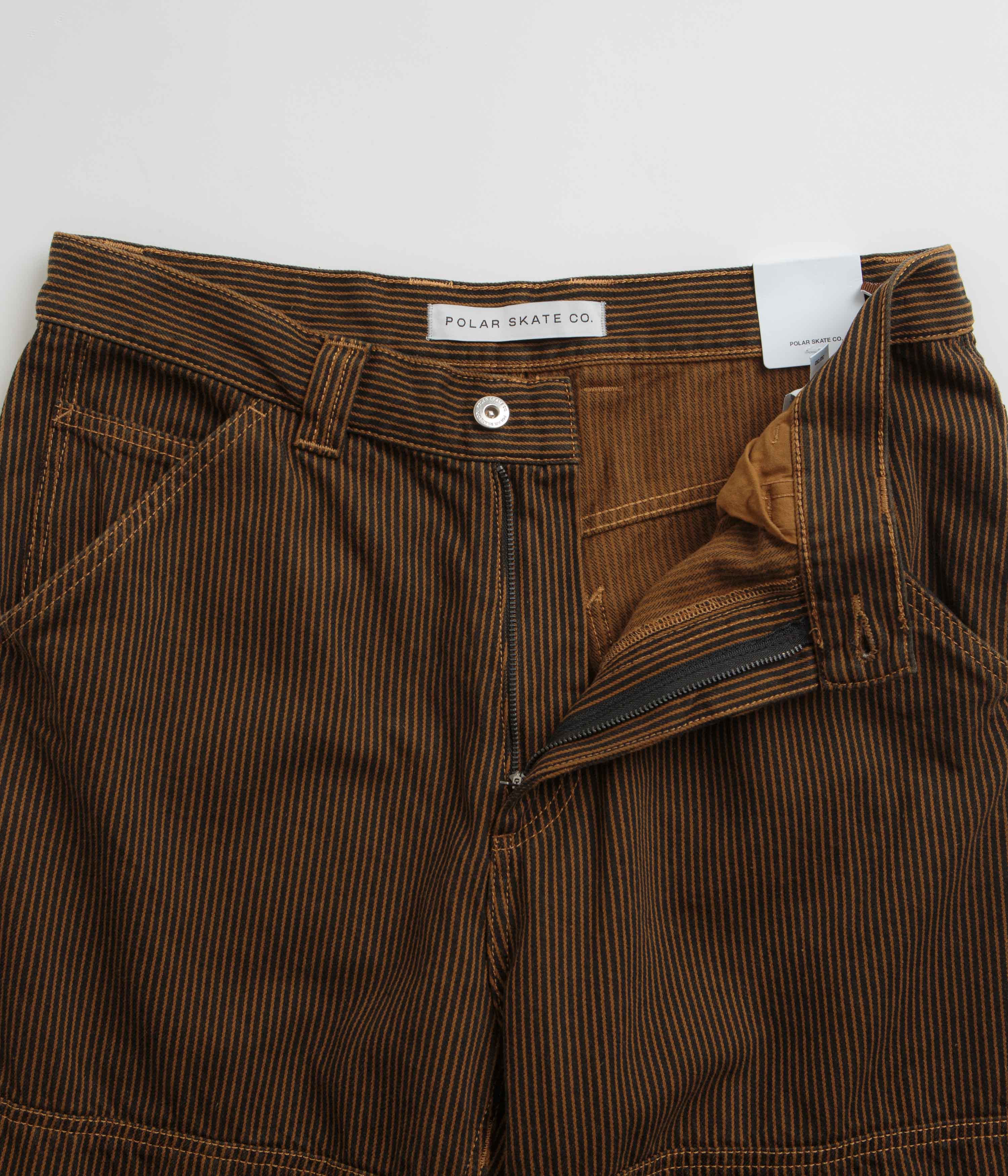 Polar 93 Hickory Stripe Work Pants - Rust - Image 5