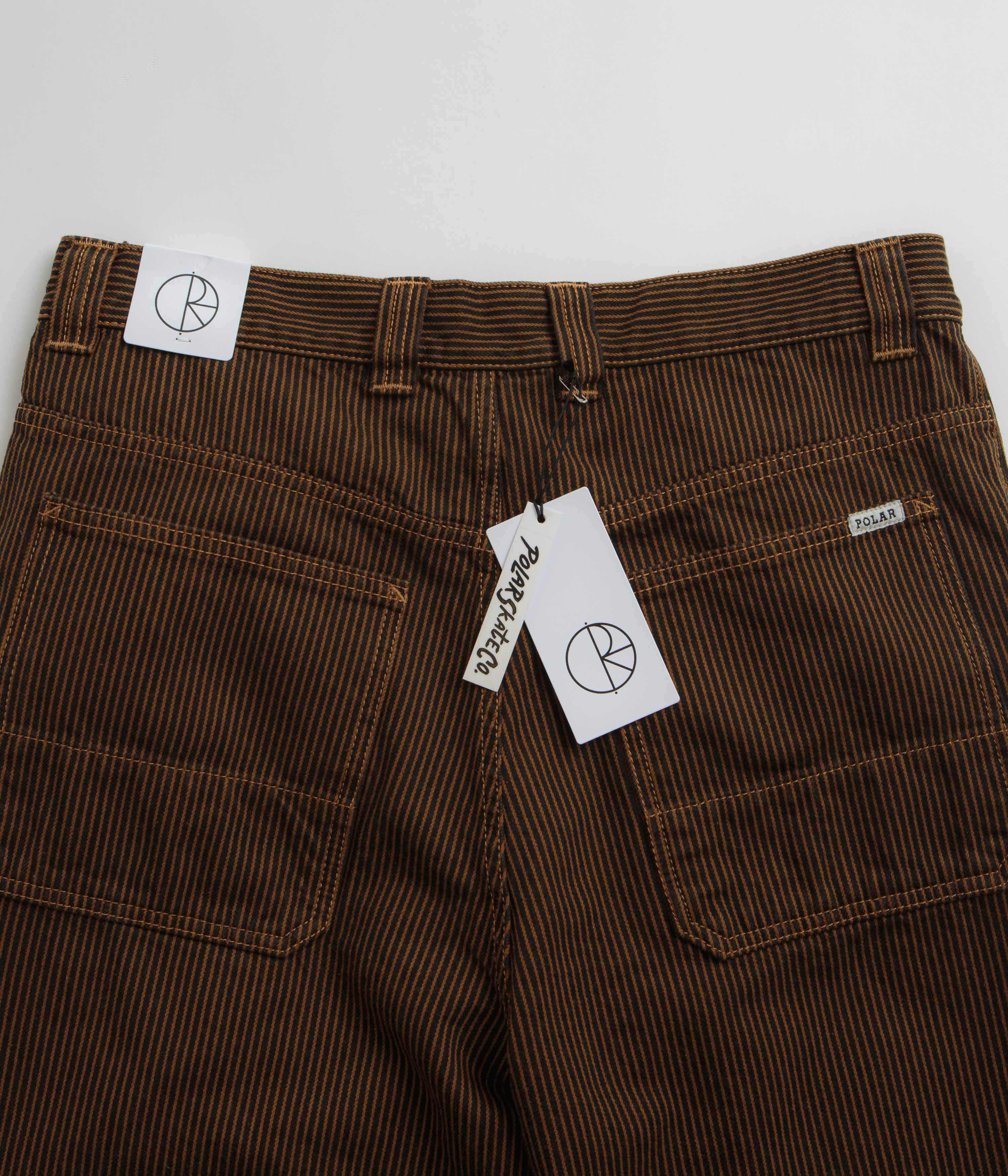 Polar 93 Hickory Stripe Work Pants - Rust - Image 6