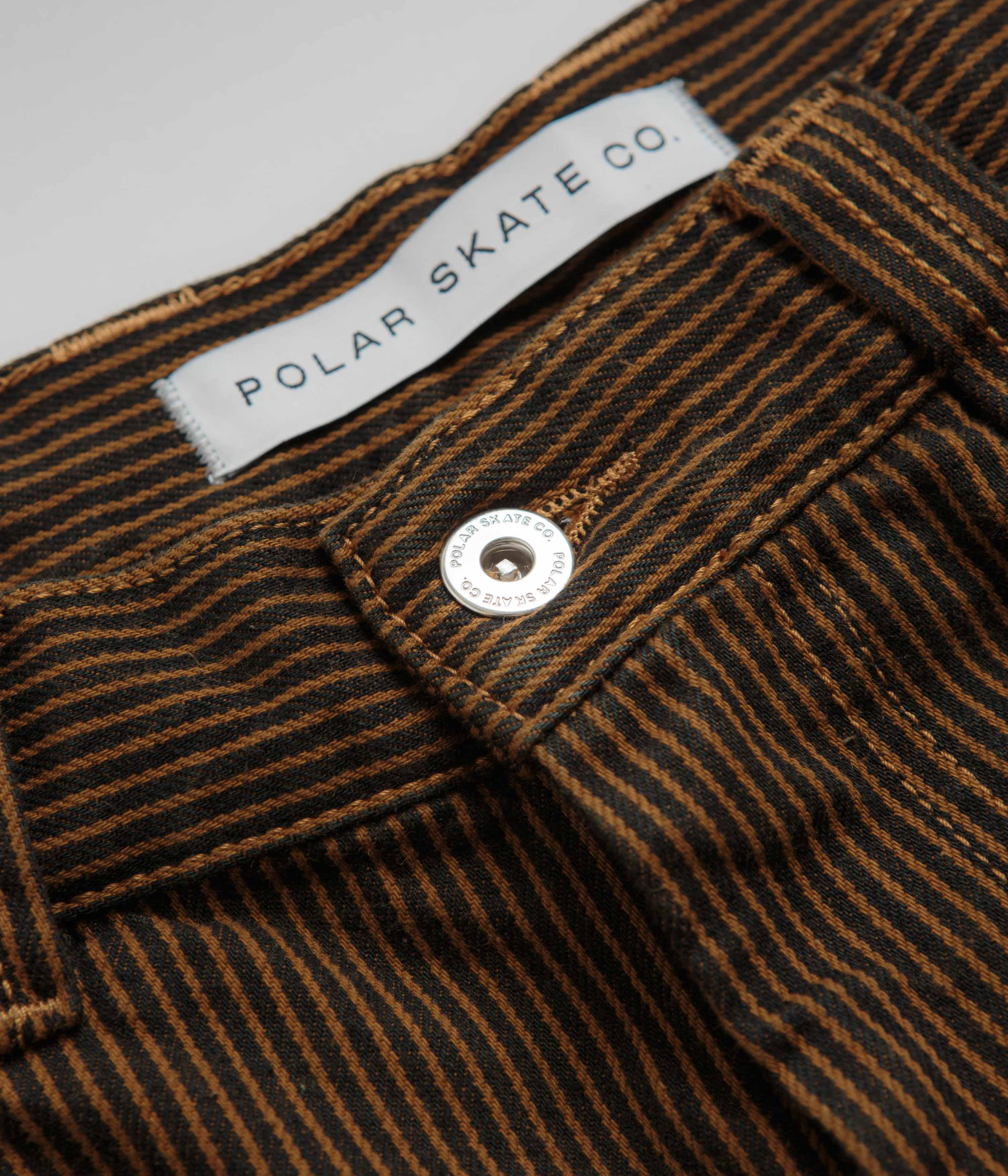 Polar 93 Hickory Stripe Work Pants - Rust - Image 7
