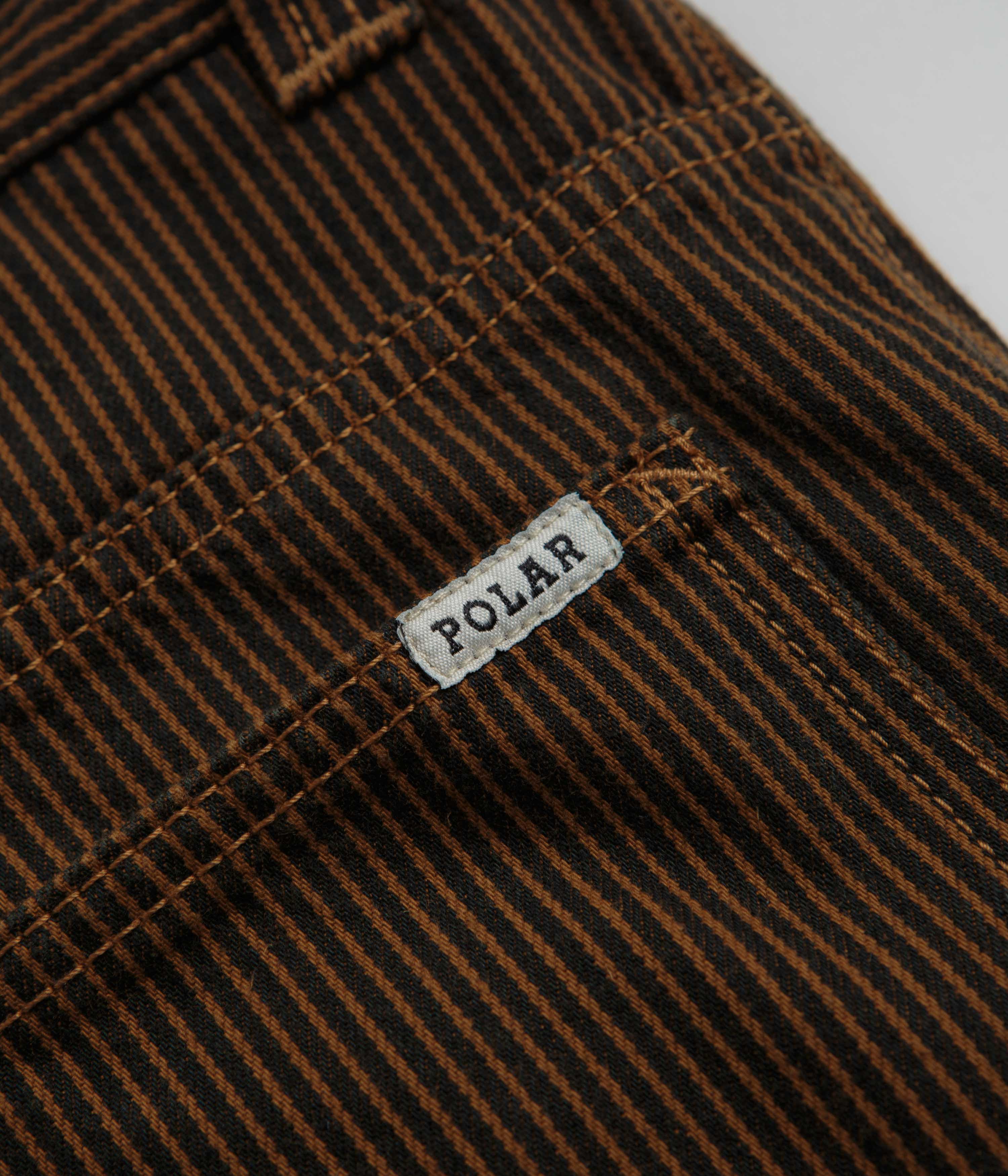 Polar 93 Hickory Stripe Work Pants - Rust - Image 8