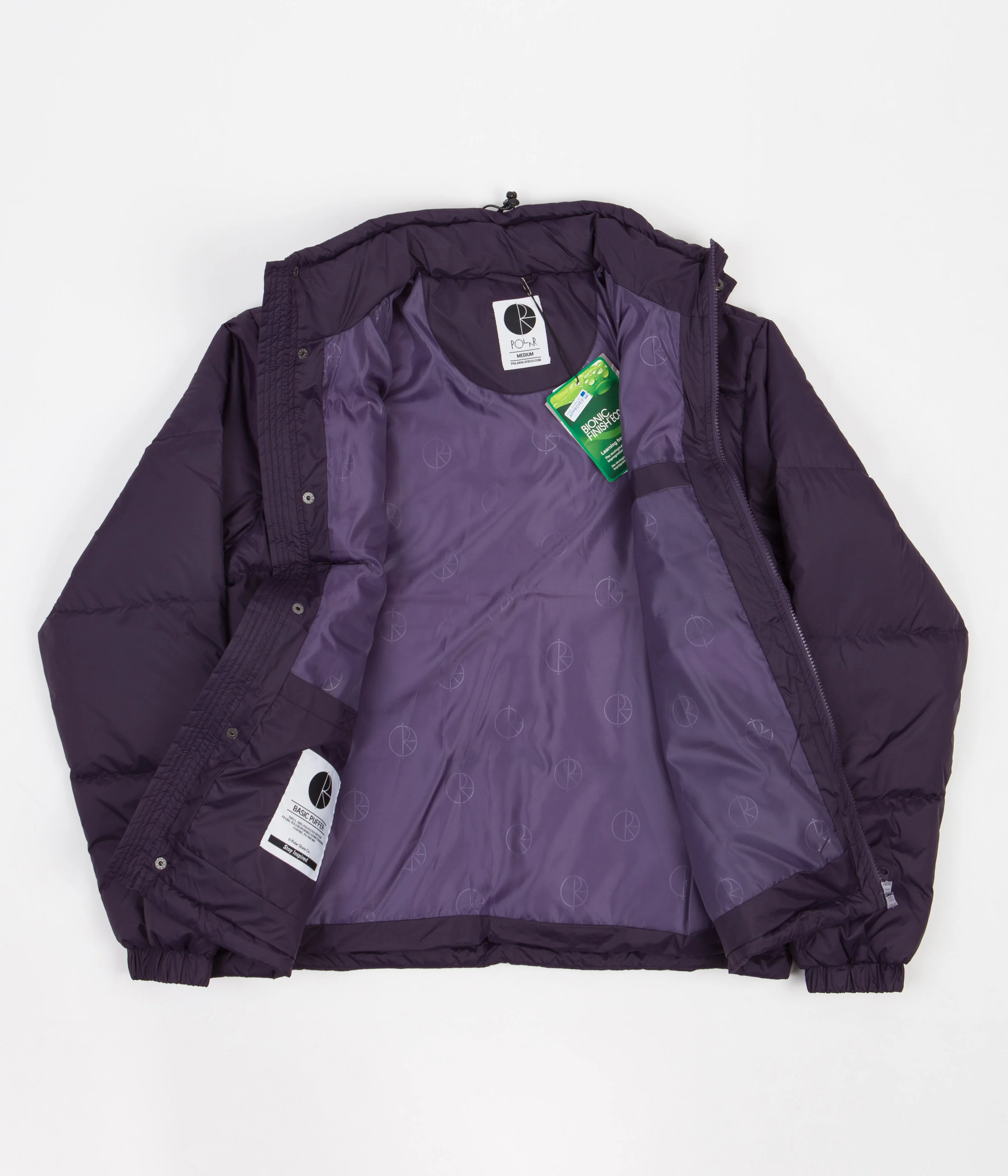 Polar Basic Puffer Jacket - Dark Violet - Image 7