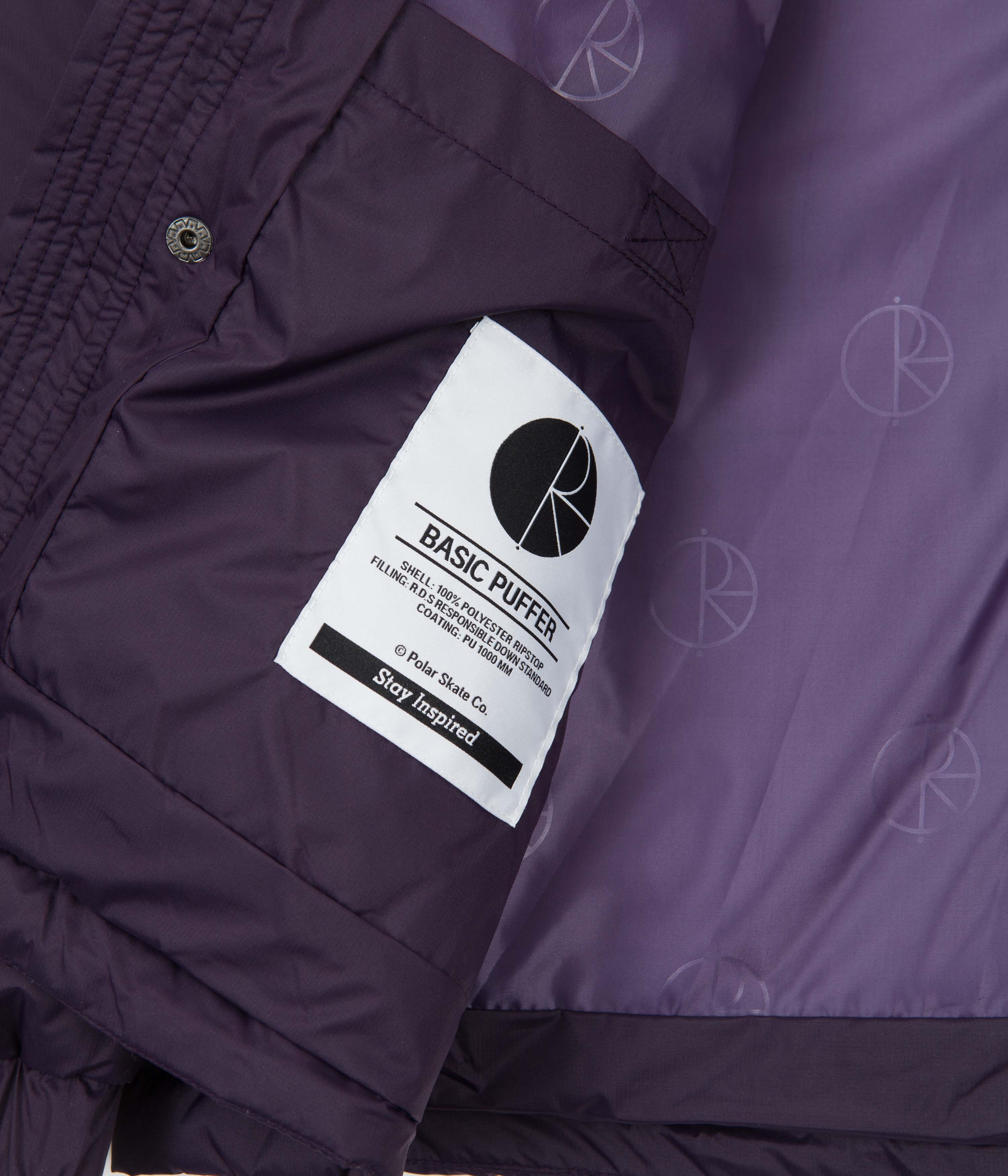 Polar Basic Puffer Jacket - Dark Violet - Image 9