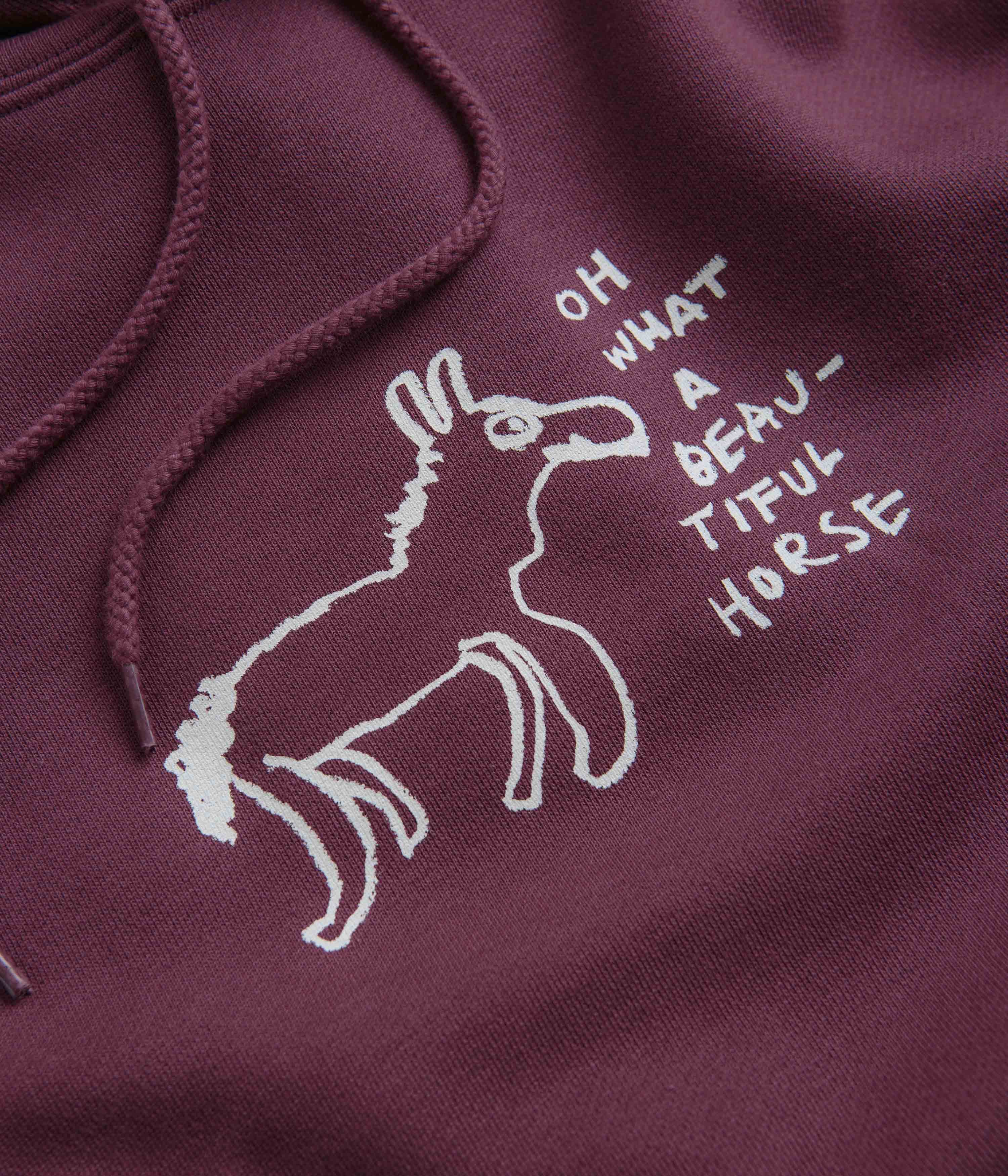 Polar Beautiful Horses Dave Hoodie - Plum - Image 4