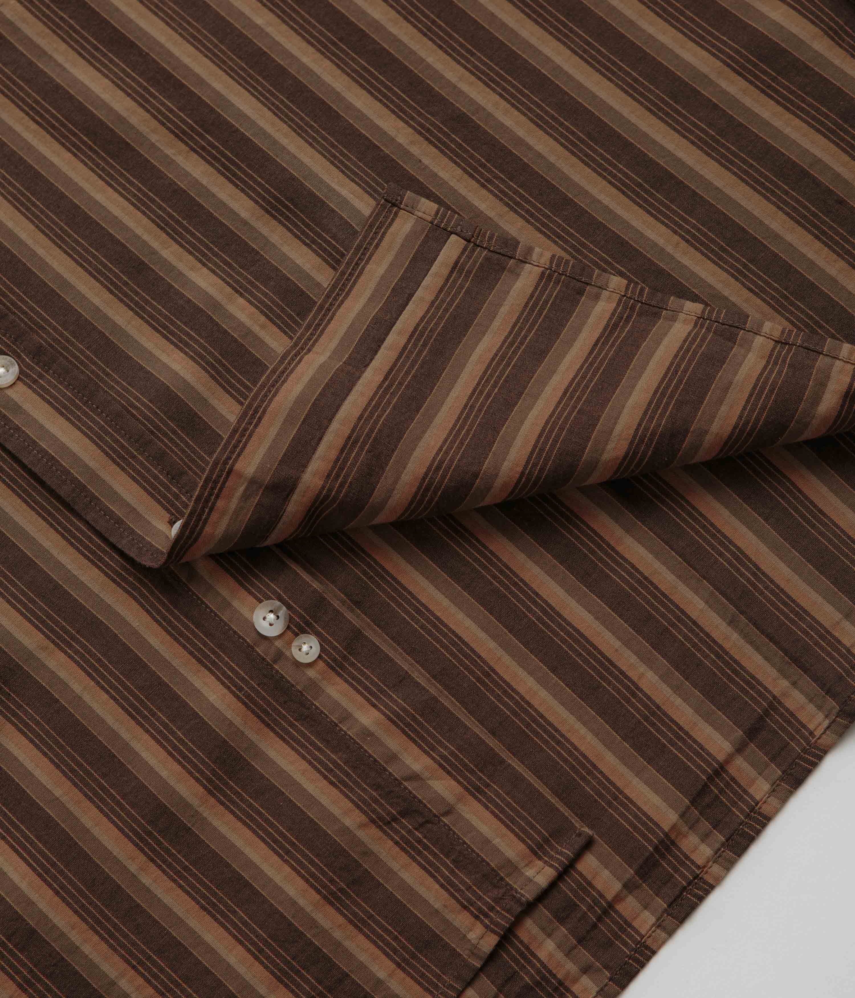 Polar Ben Shirt - Brown Stripes - Image 5