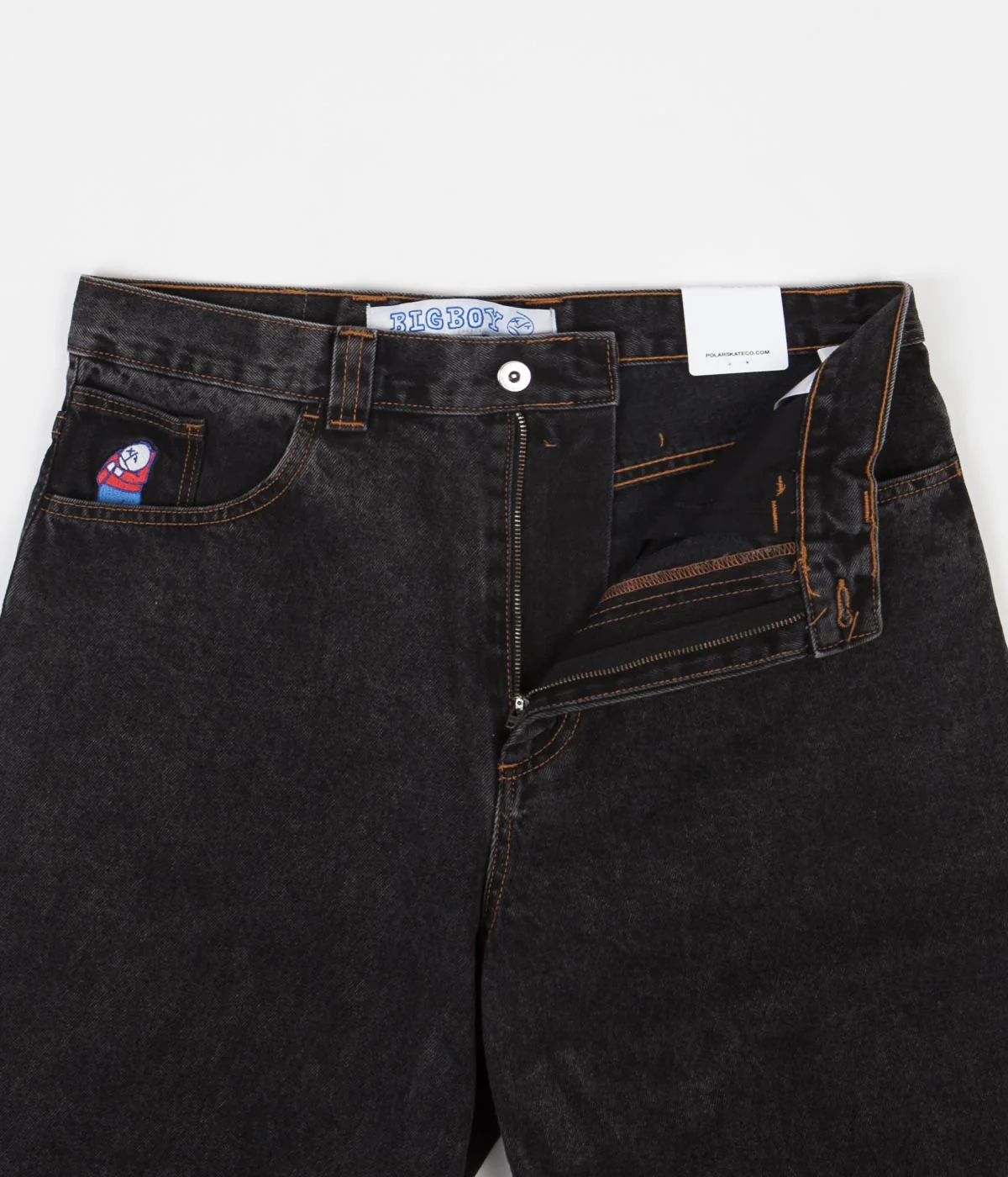 Polar Big Boy Jeans - Washed Black - Image 9