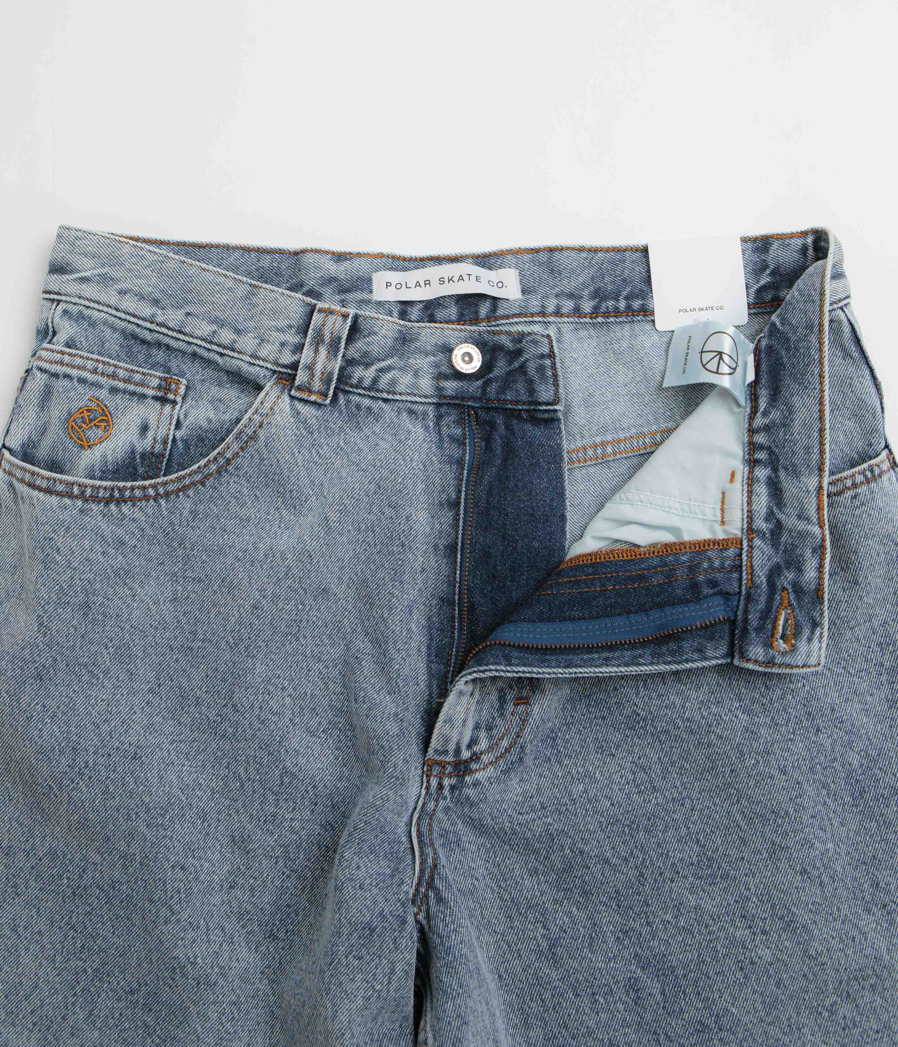Polar Big Boy Shorts - Heavy Washed Blue - Image 5