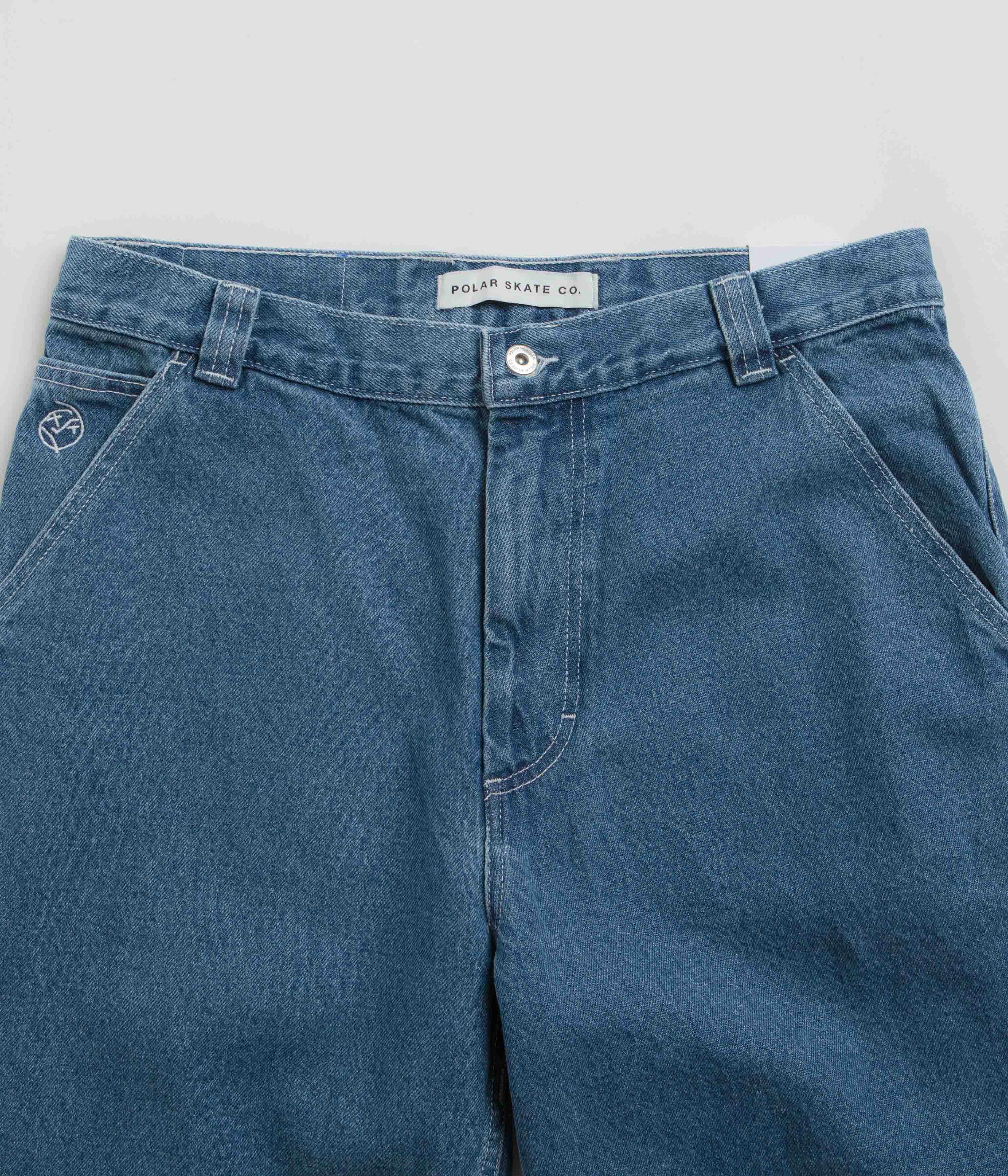 Polar Big Boy Work Pants - Blue Wash - Image 4