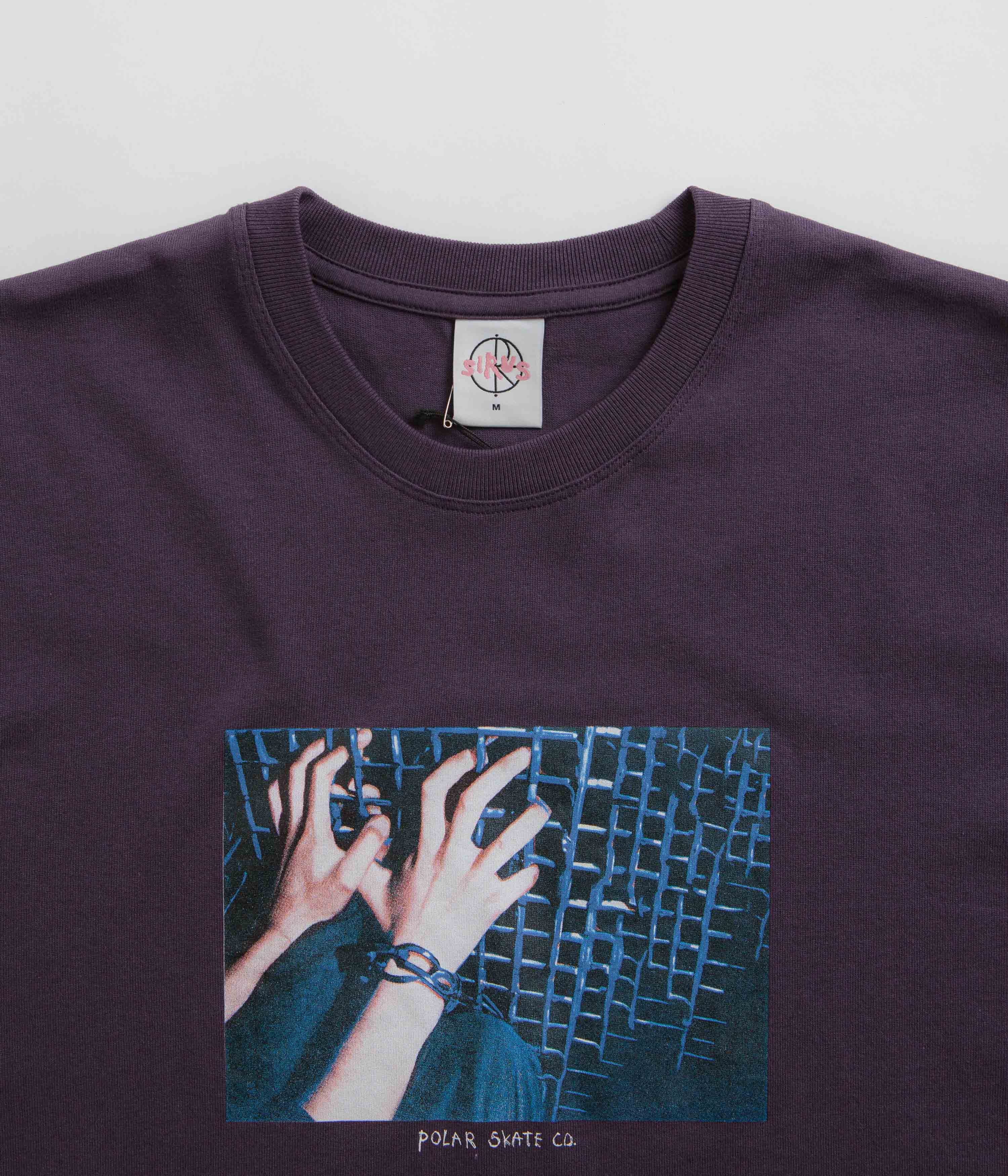 Polar Caged Hands T-Shirt - Dark Violet - Image 3