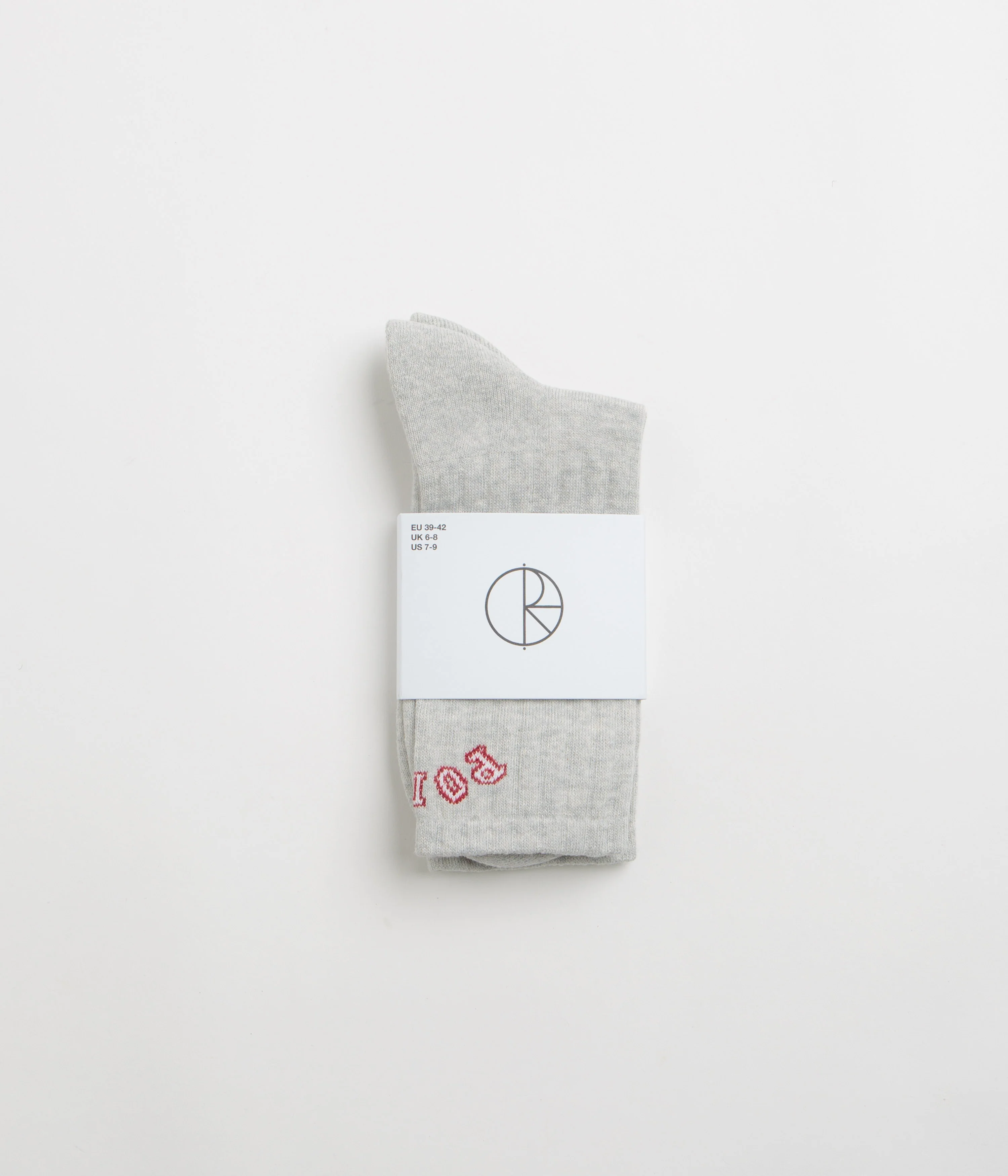 Polar College Rib Socks - Heather Grey - Image 3