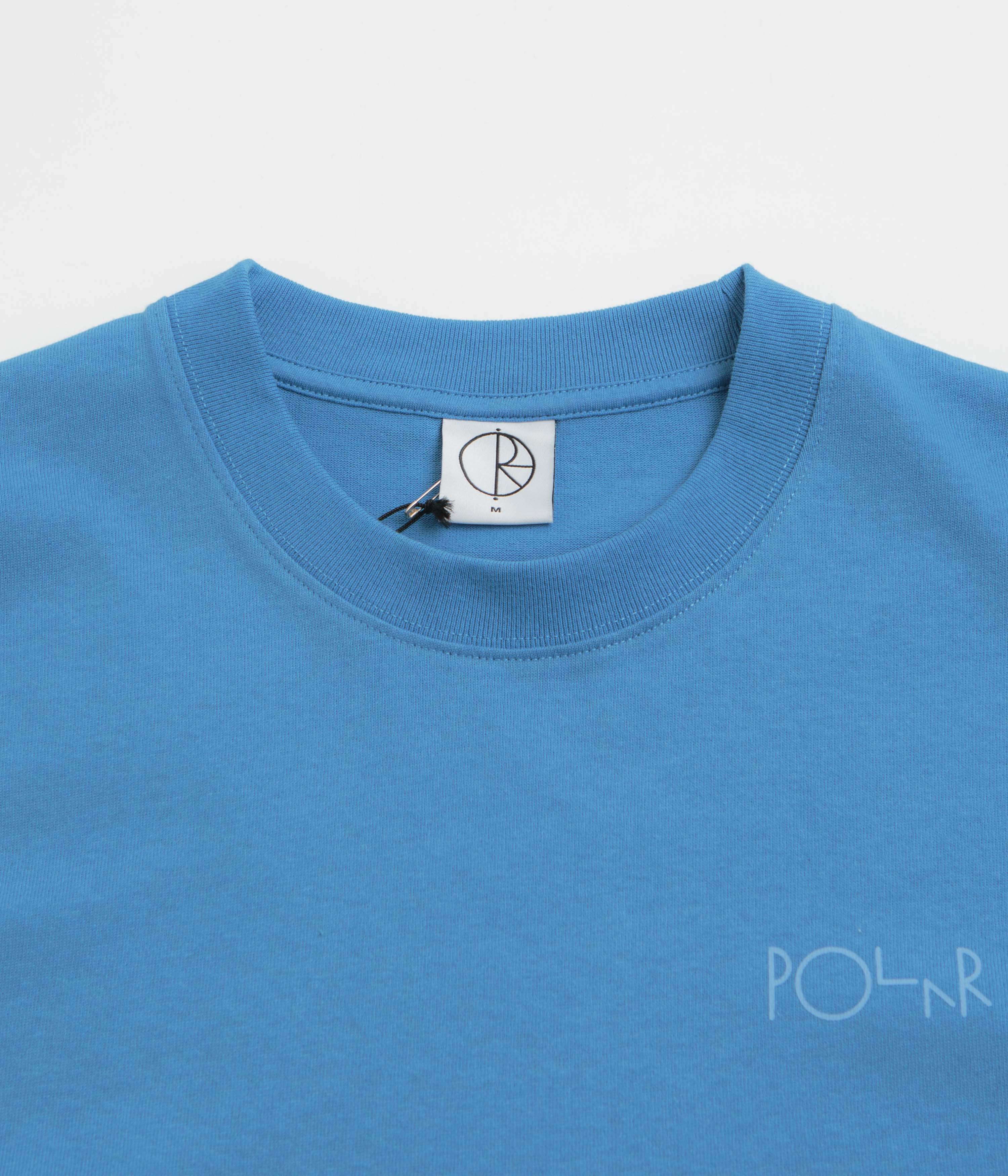 Polar Contrast Stroke Logo T-Shirt - French Blue - Image 3