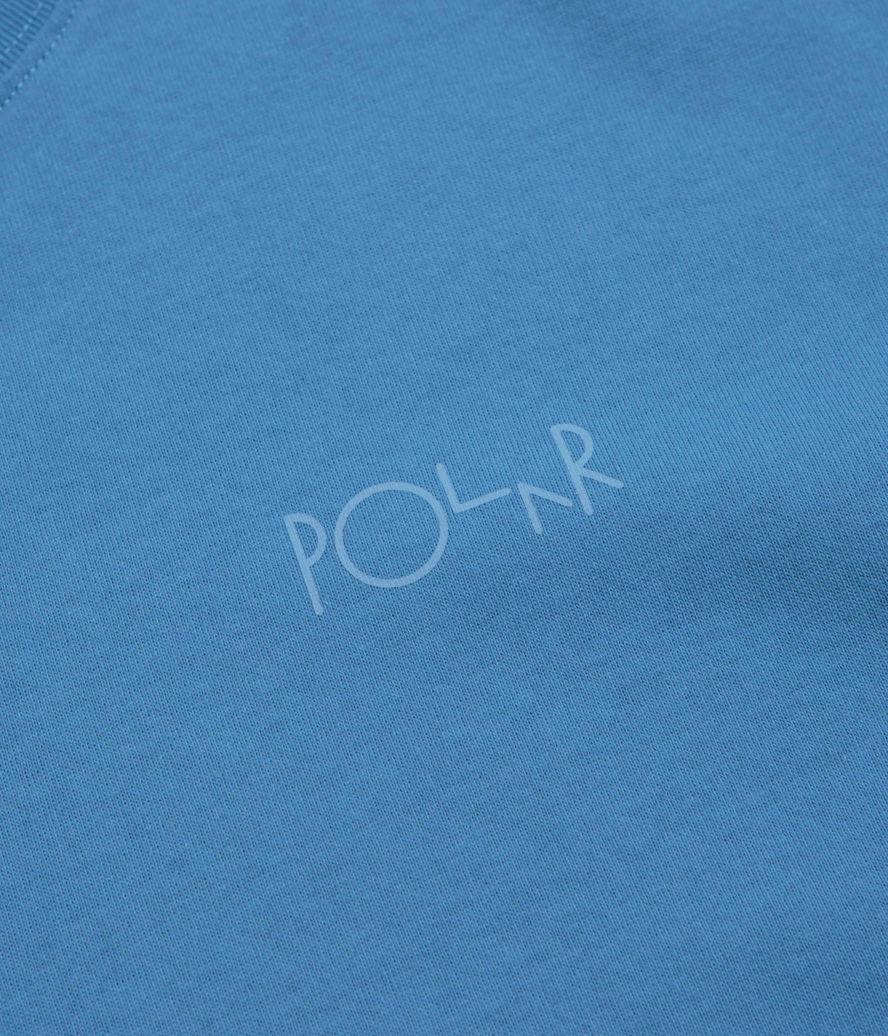 Polar Contrast Stroke Logo T-Shirt - French Blue - Image 4