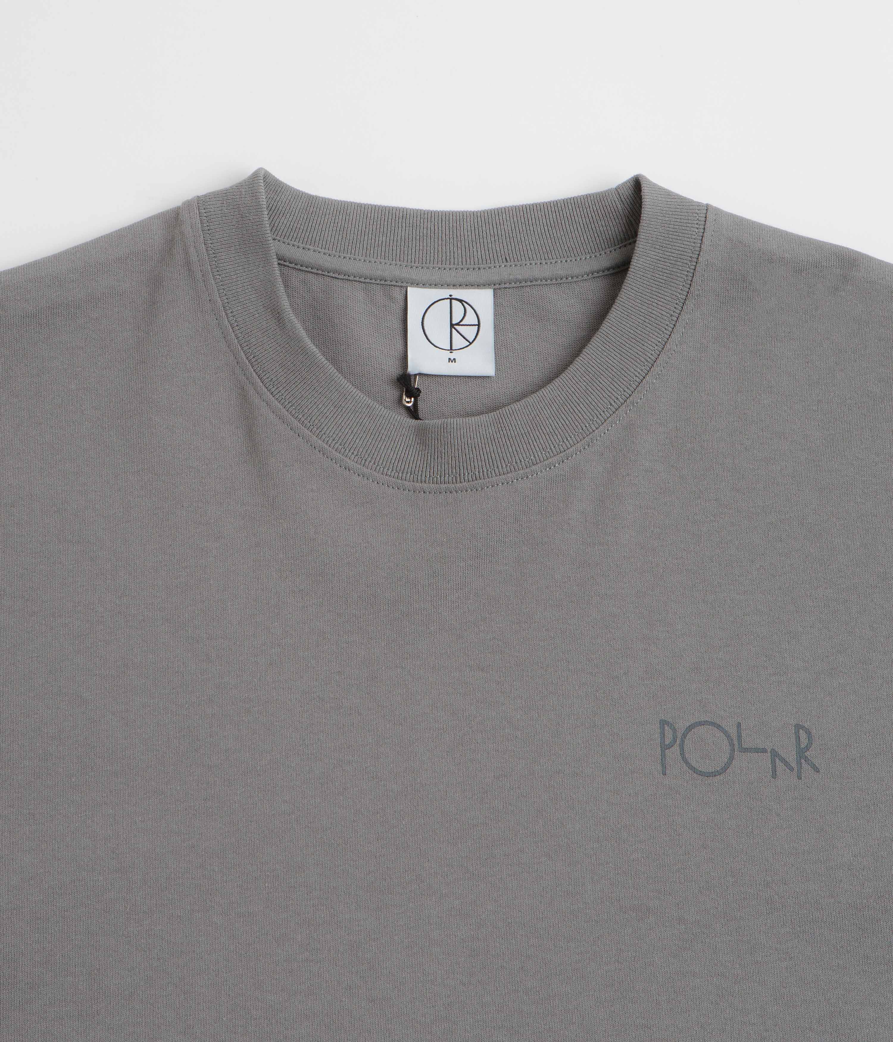 Polar Contrast Stroke Logo T-Shirt - Grey - Image 3