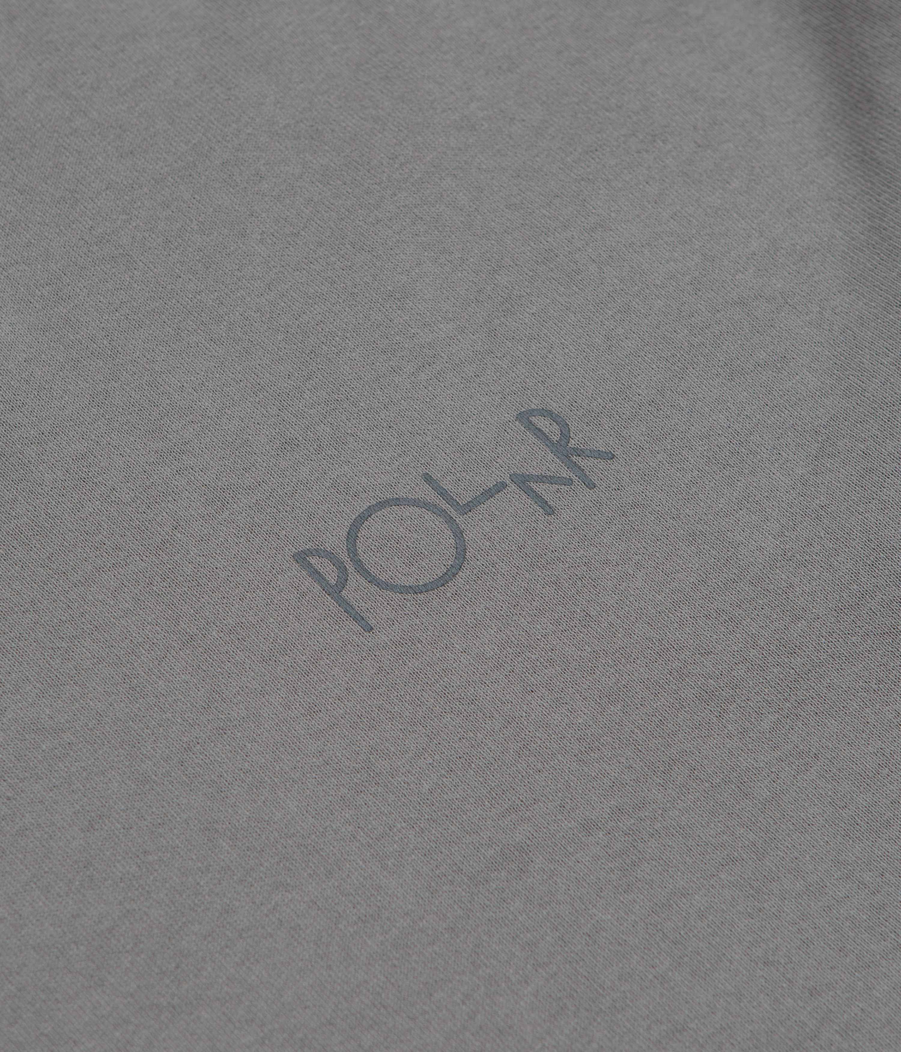 Polar Contrast Stroke Logo T-Shirt - Grey - Image 5