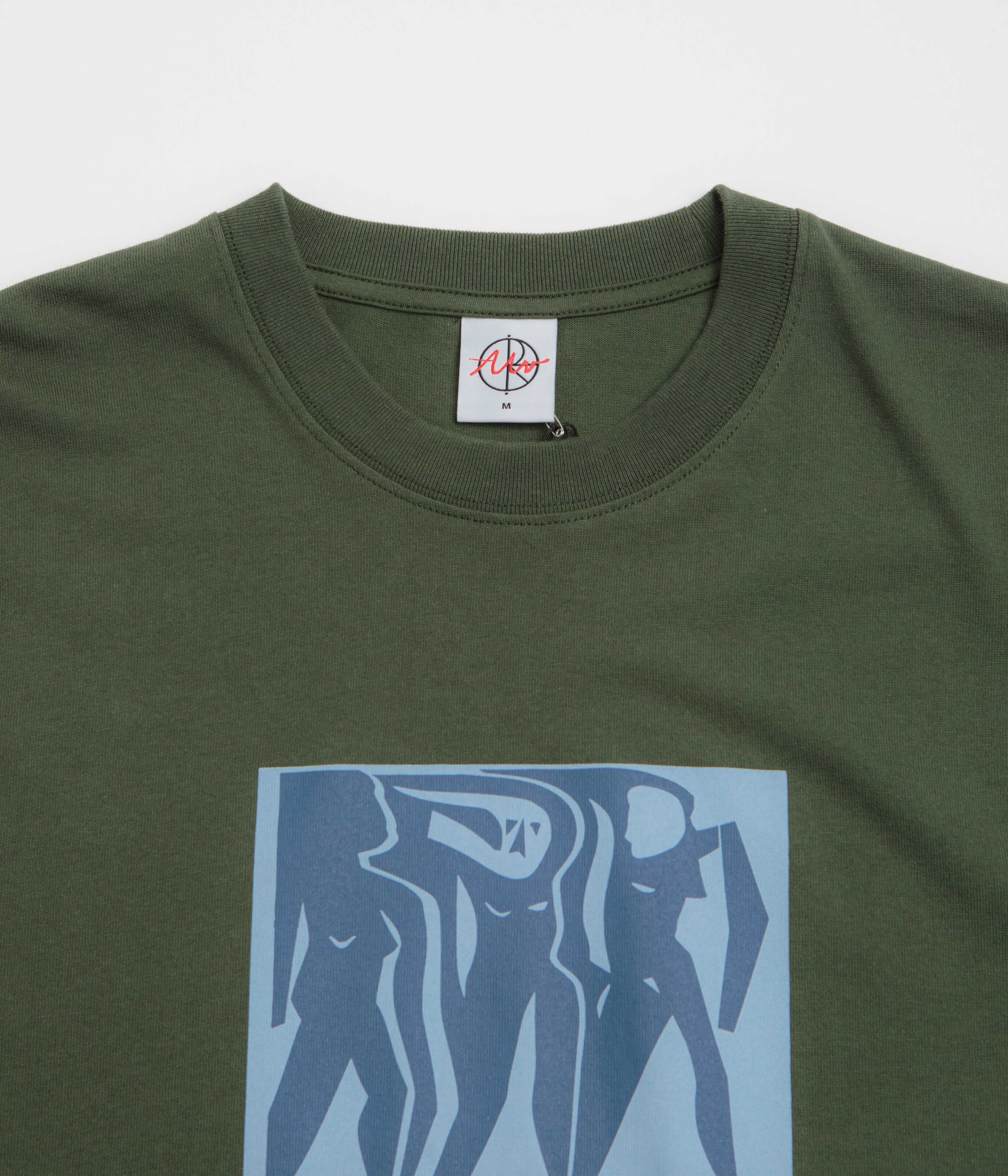 Polar Cut Outs T-Shirt - Dark Olive - Image 3