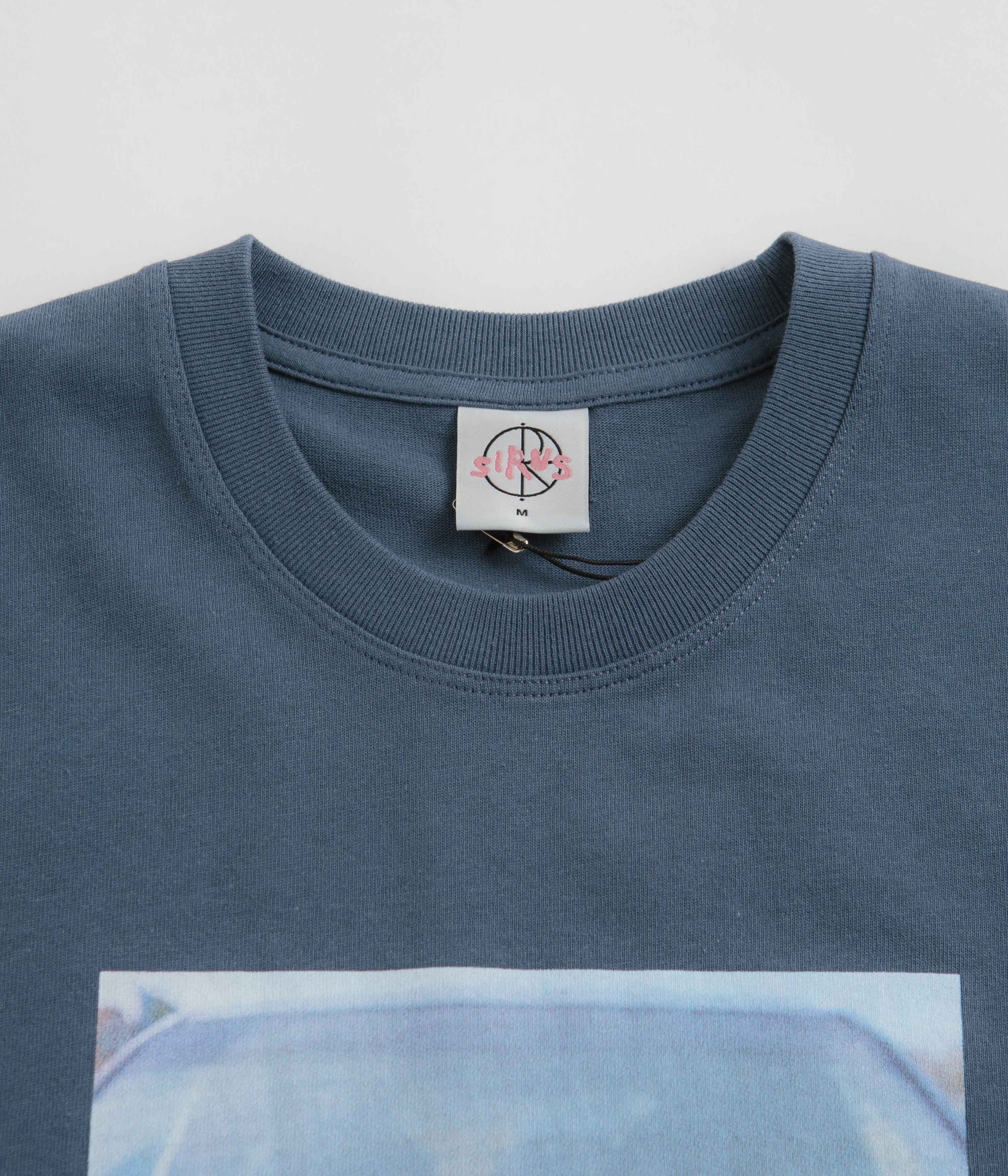 Polar Dead Flowers T-Shirt - Grey Blue - Image 2