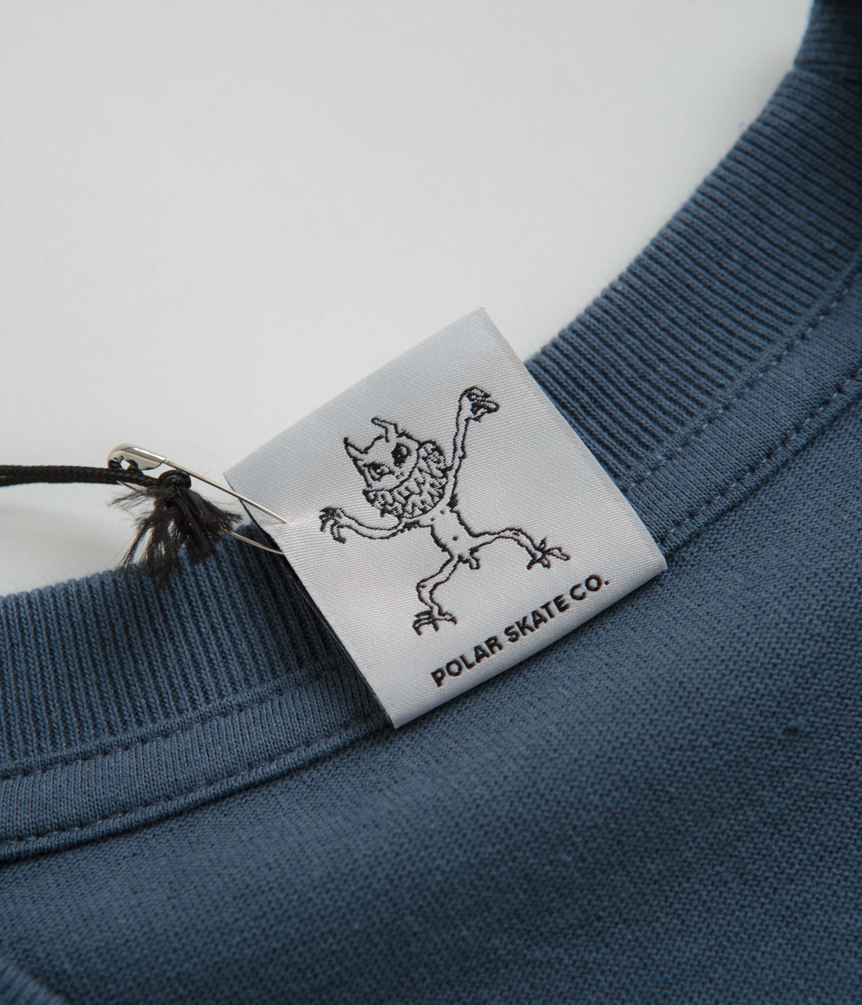 Polar Dead Flowers T-Shirt - Grey Blue - Image 5