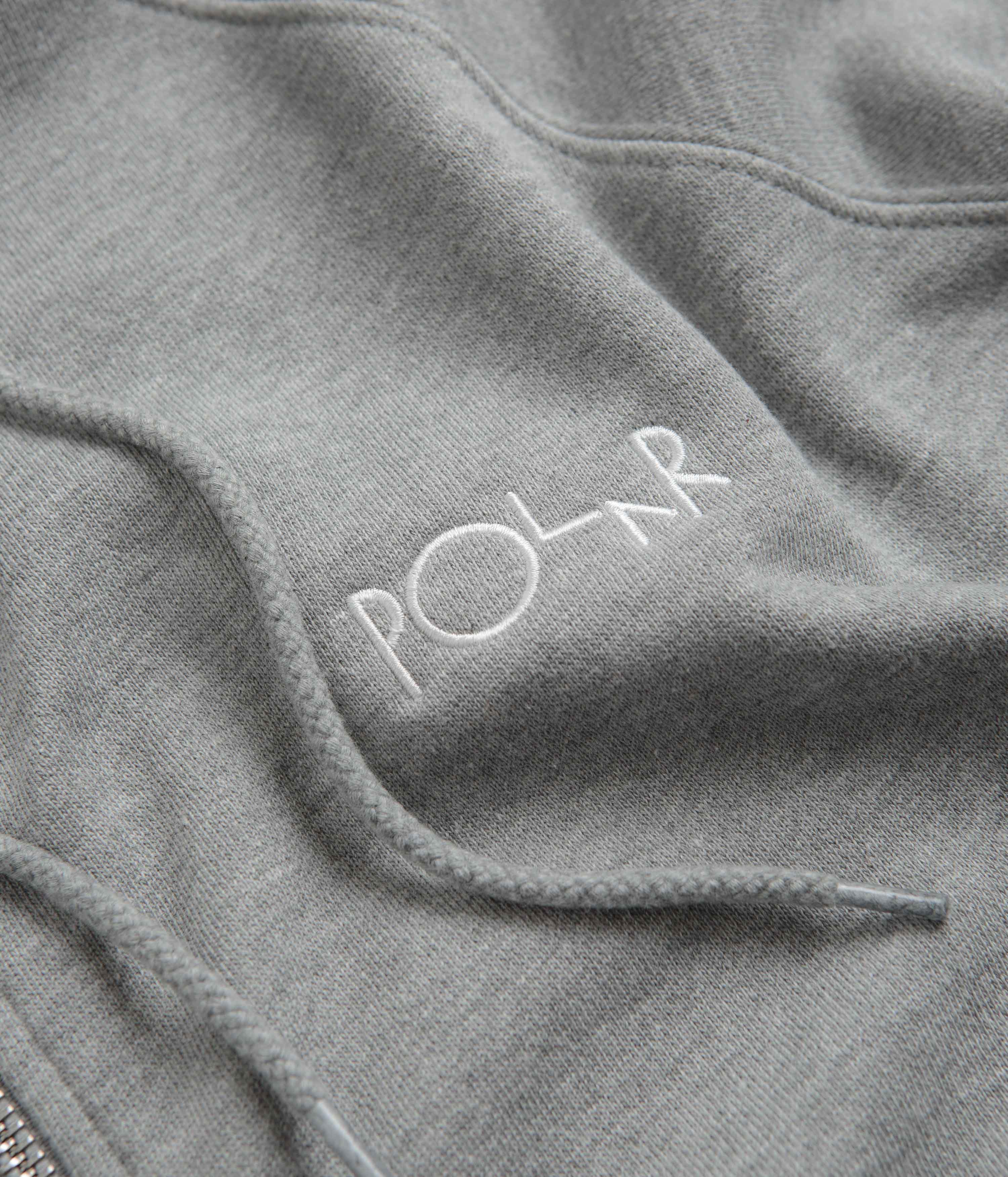 Polar Default Zip Hoodie - Heather Grey - Image 3