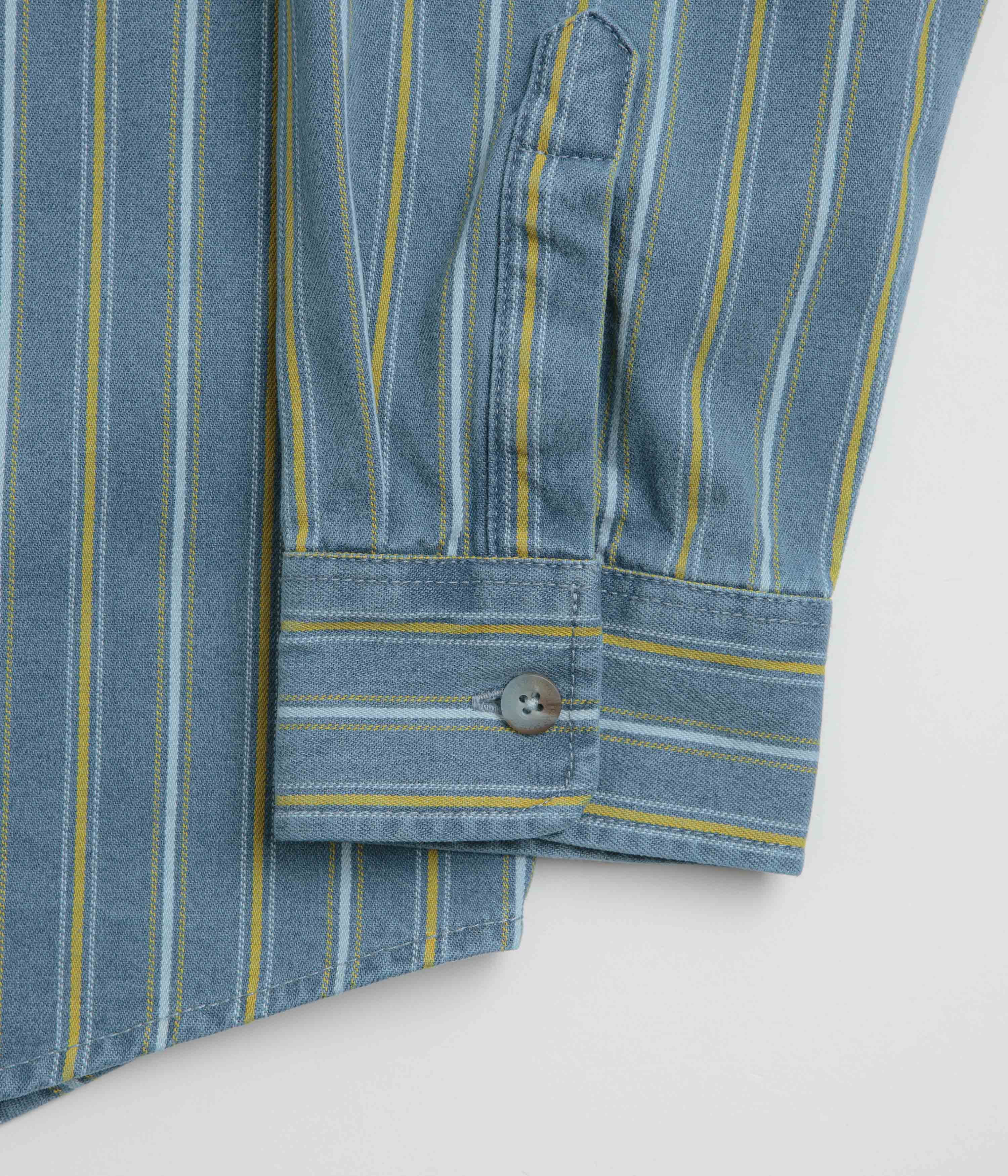 Polar Denim Mike Shirt - Blue / Yellow - Image 4