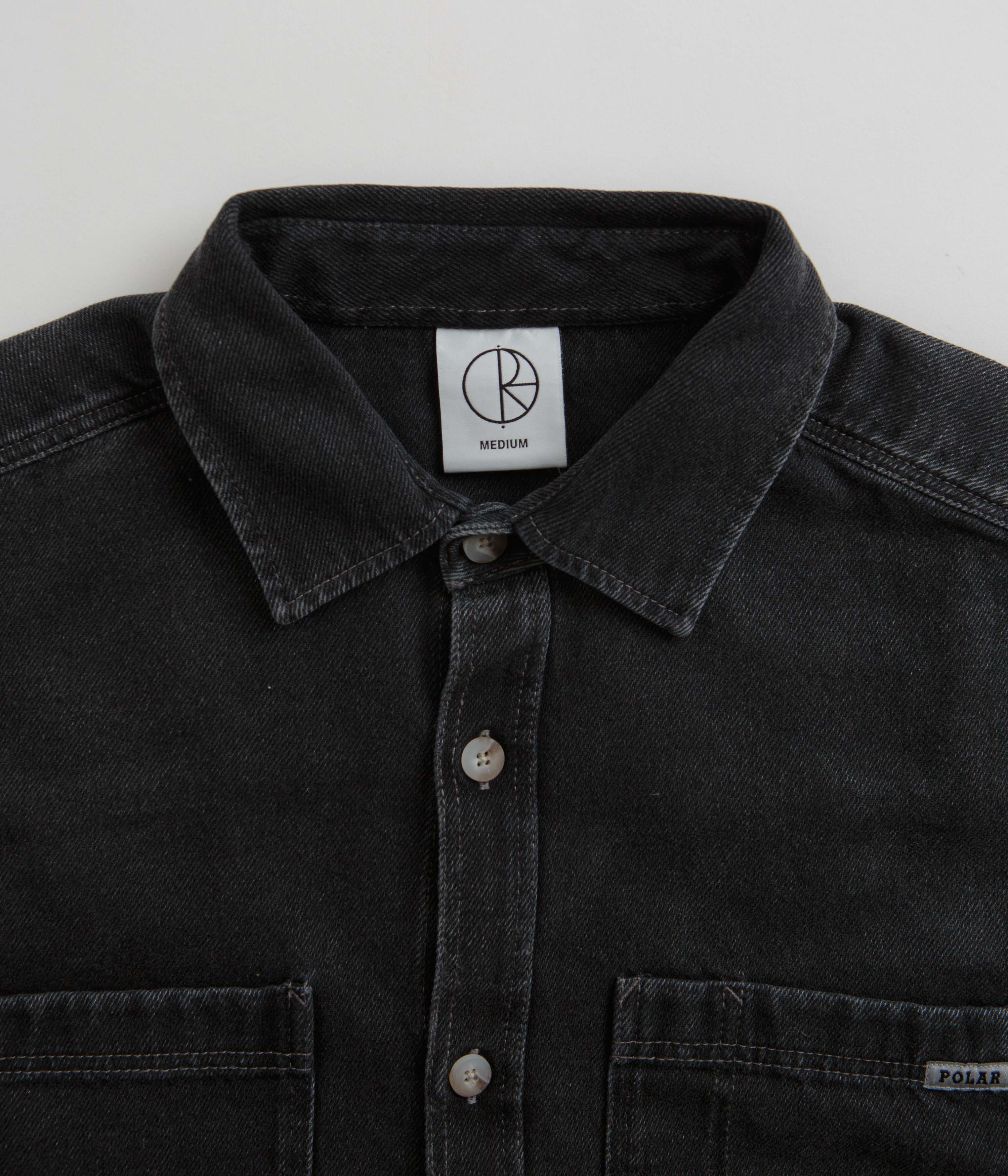 Polar Denim Mike Shirt - Silver Black - Image 4