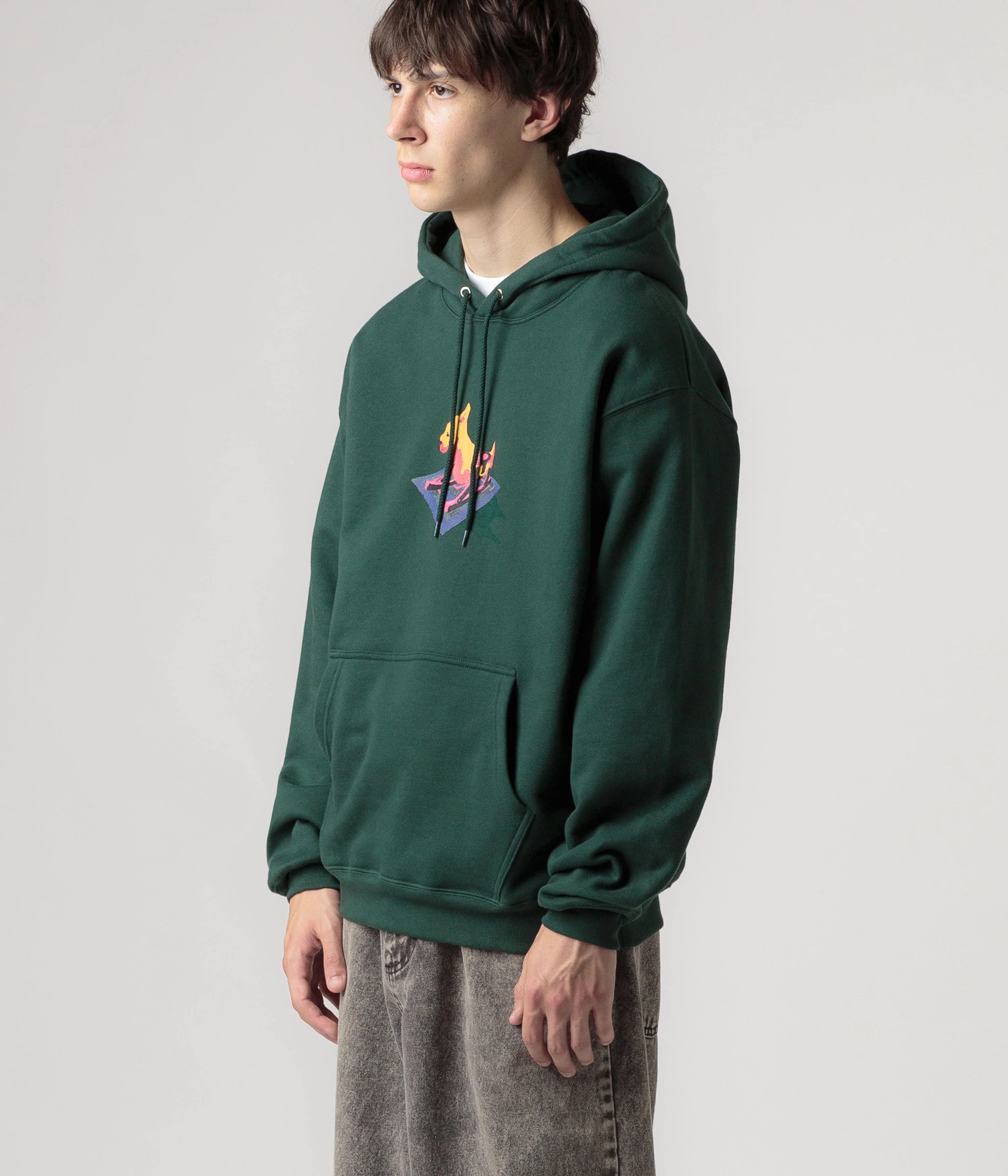 Polar Dog Dave Hoodie - Dark Green - Image 6