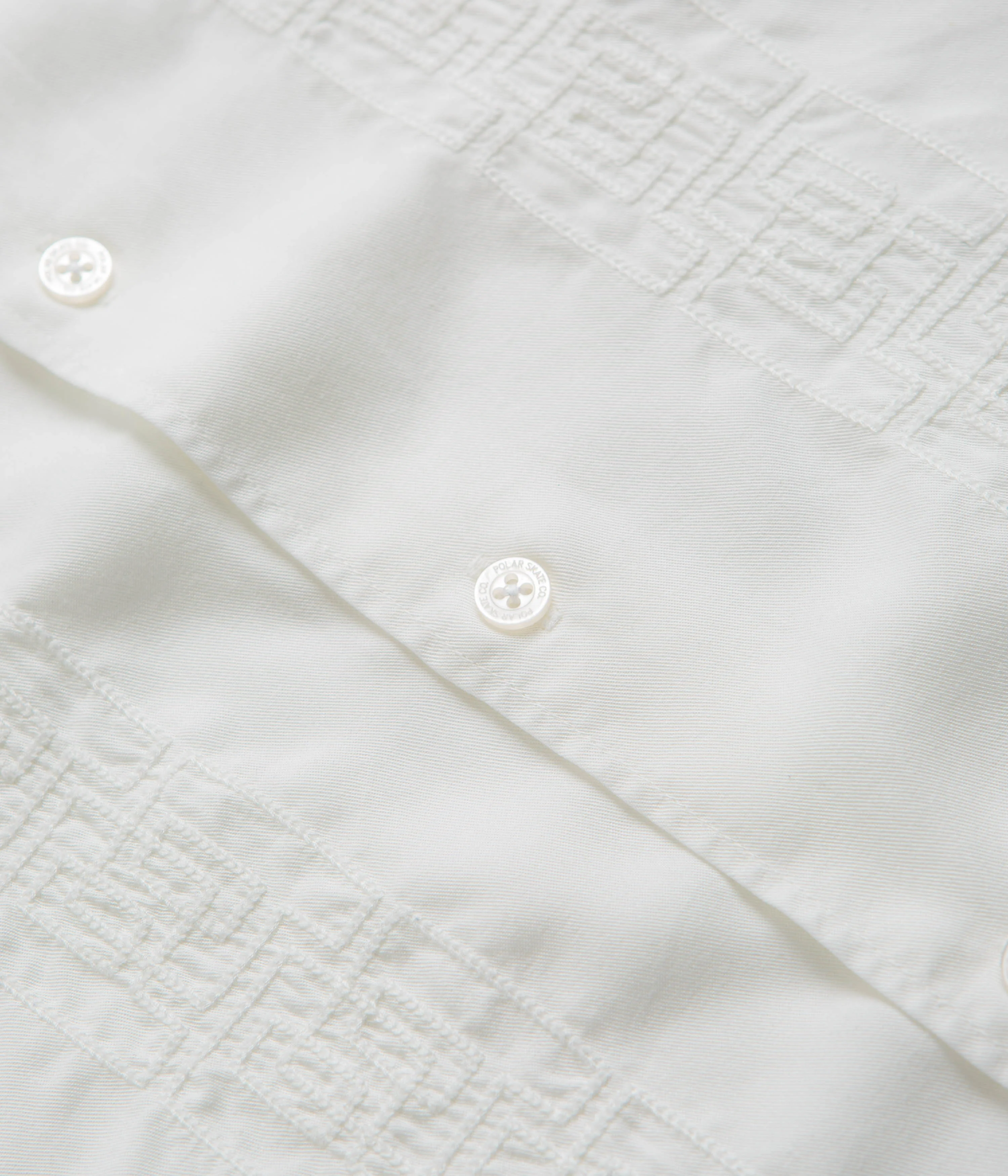 Polar Double P Bowling Shirt - Cloud White - Image 3
