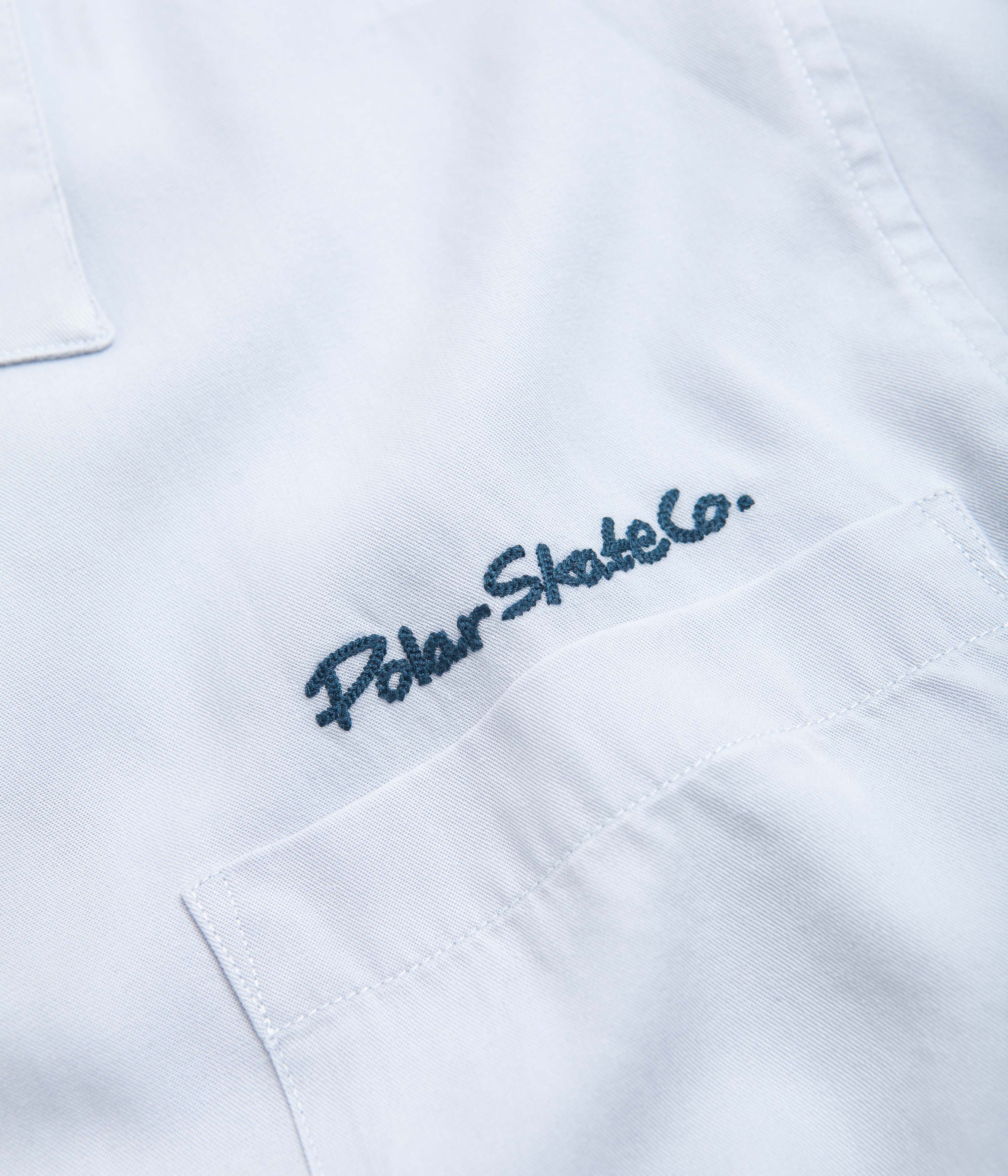 Polar Dual Personality Bowling Shirt - Light Blue / Navy - Image 3