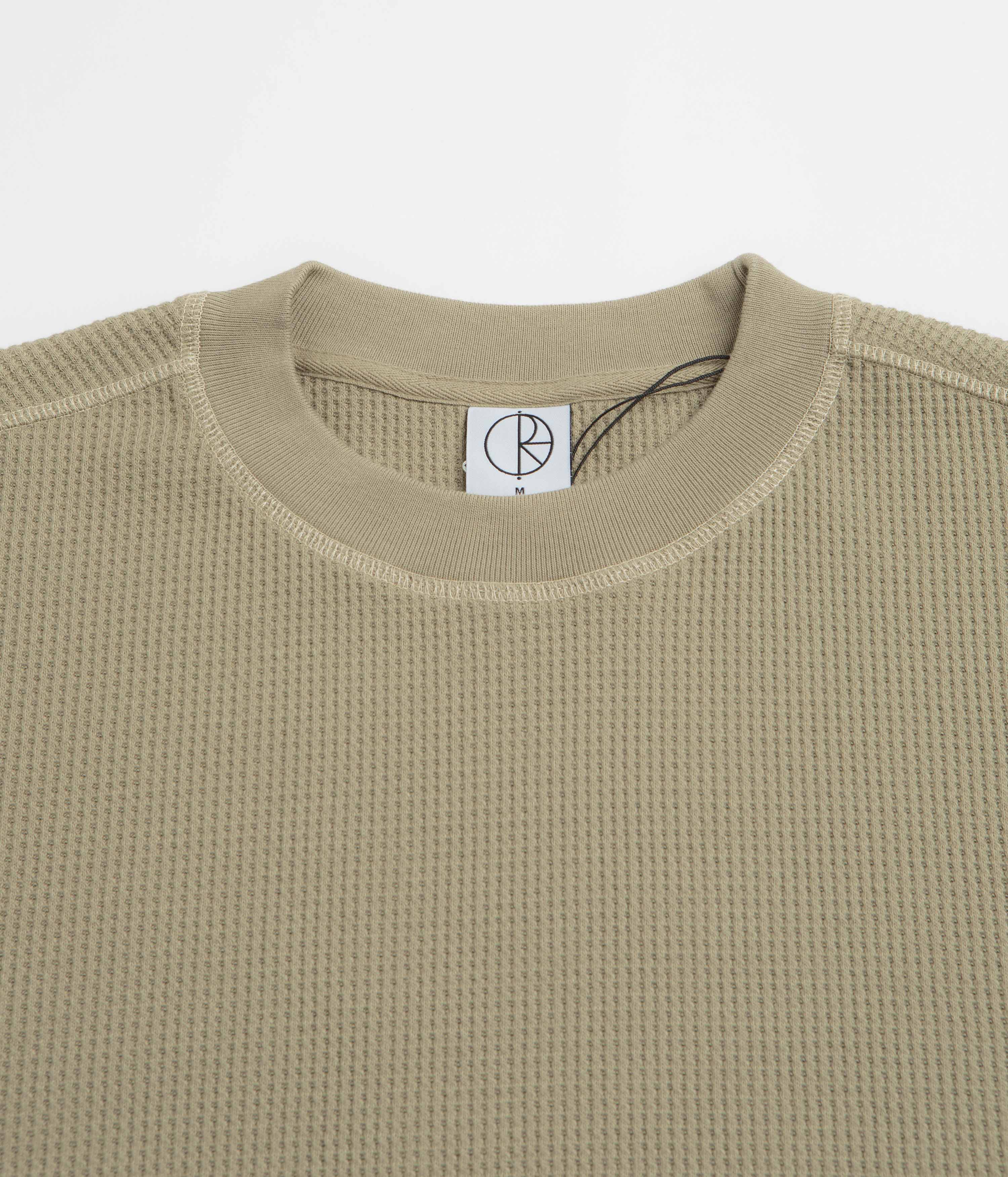 Polar Dylan Long Sleeve T-Shirt - Khaki Green / Taupe - Image 2