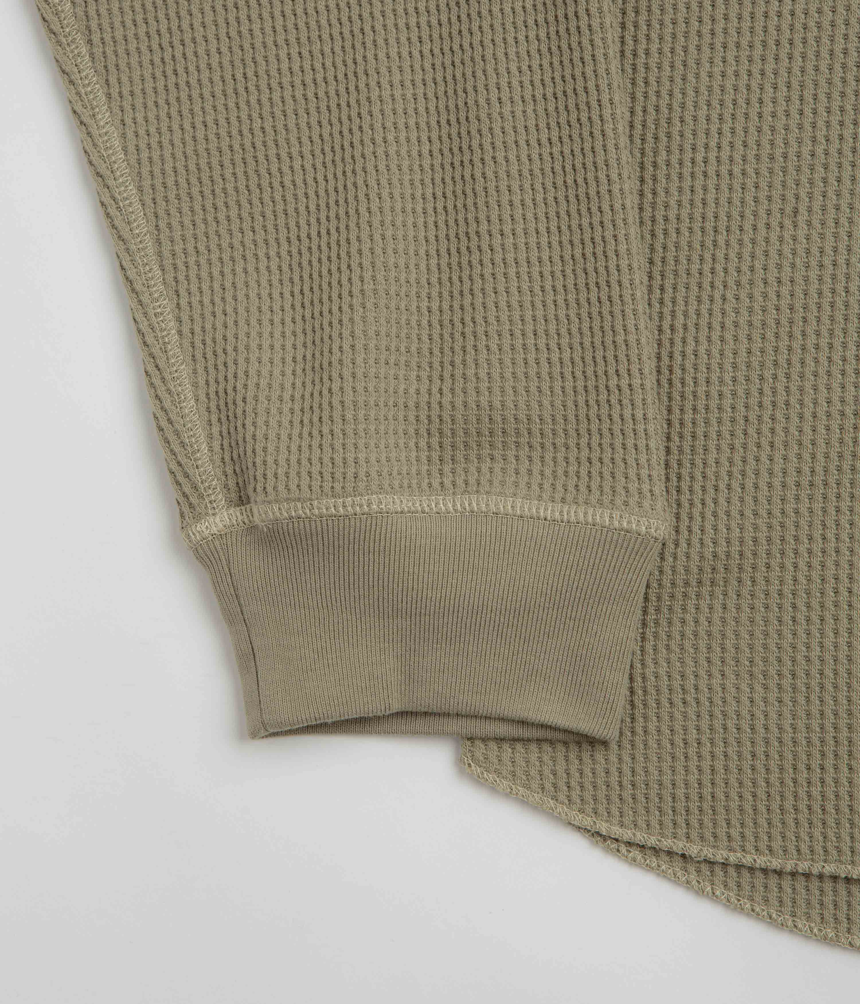 Polar Dylan Long Sleeve T-Shirt - Khaki Green / Taupe - Image 4